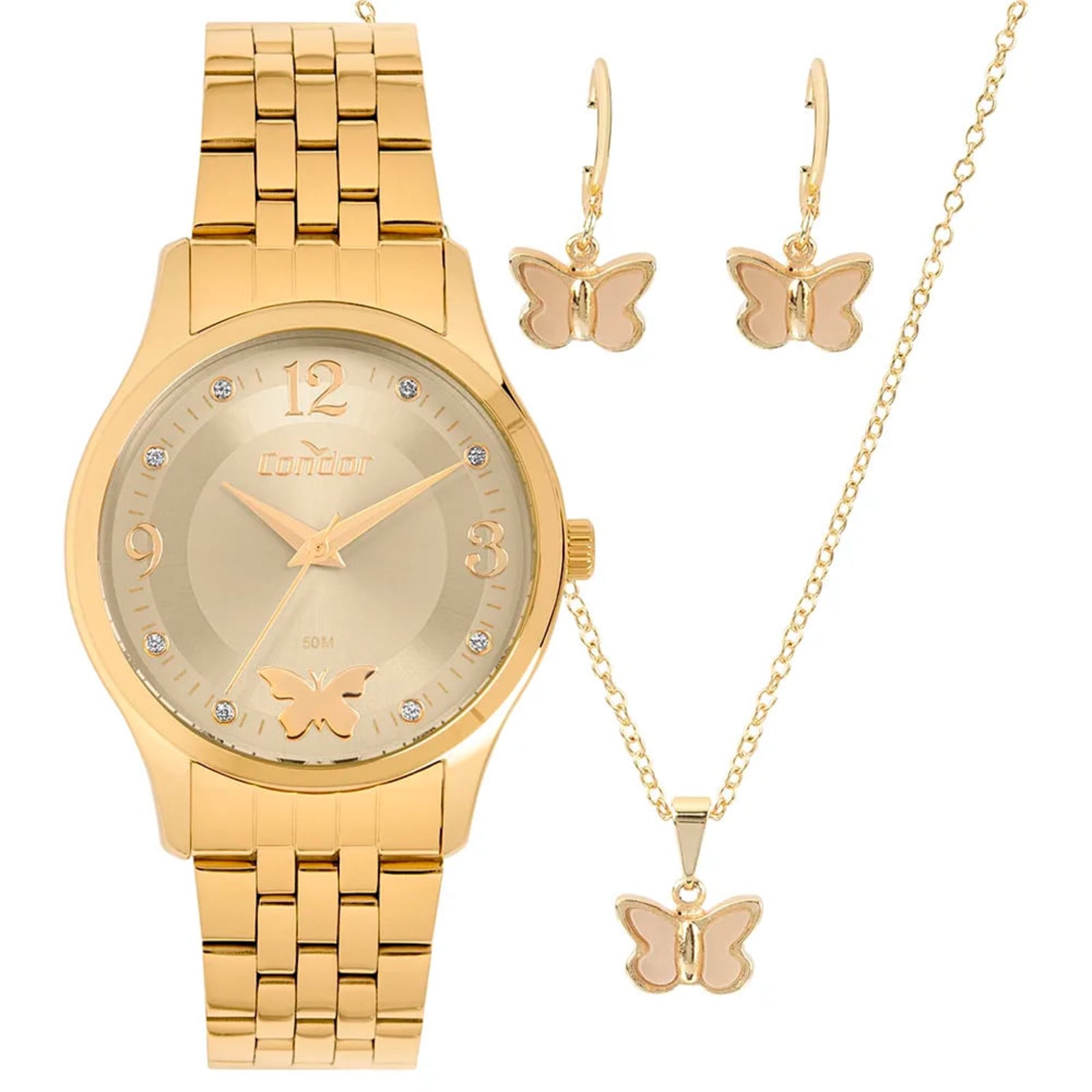 Imagem principal Relógio Feminino Condor Kit Pulseira C02035NSBK4X Technos dourado