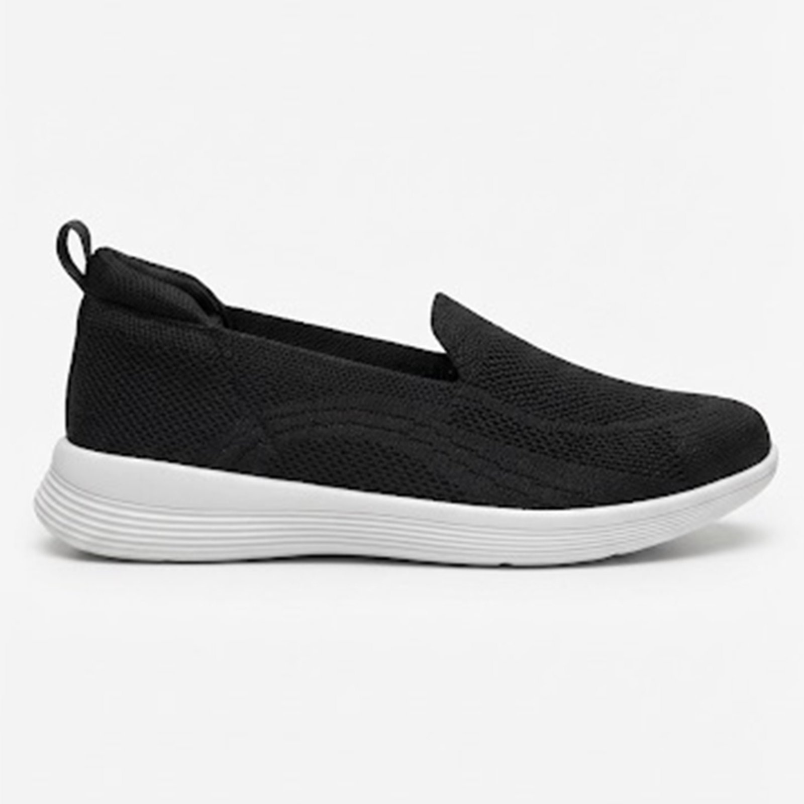 Imagem principal Tênis Feminino Usaflex Slip On Tecido Tricot Joanetes Usaflex preto
