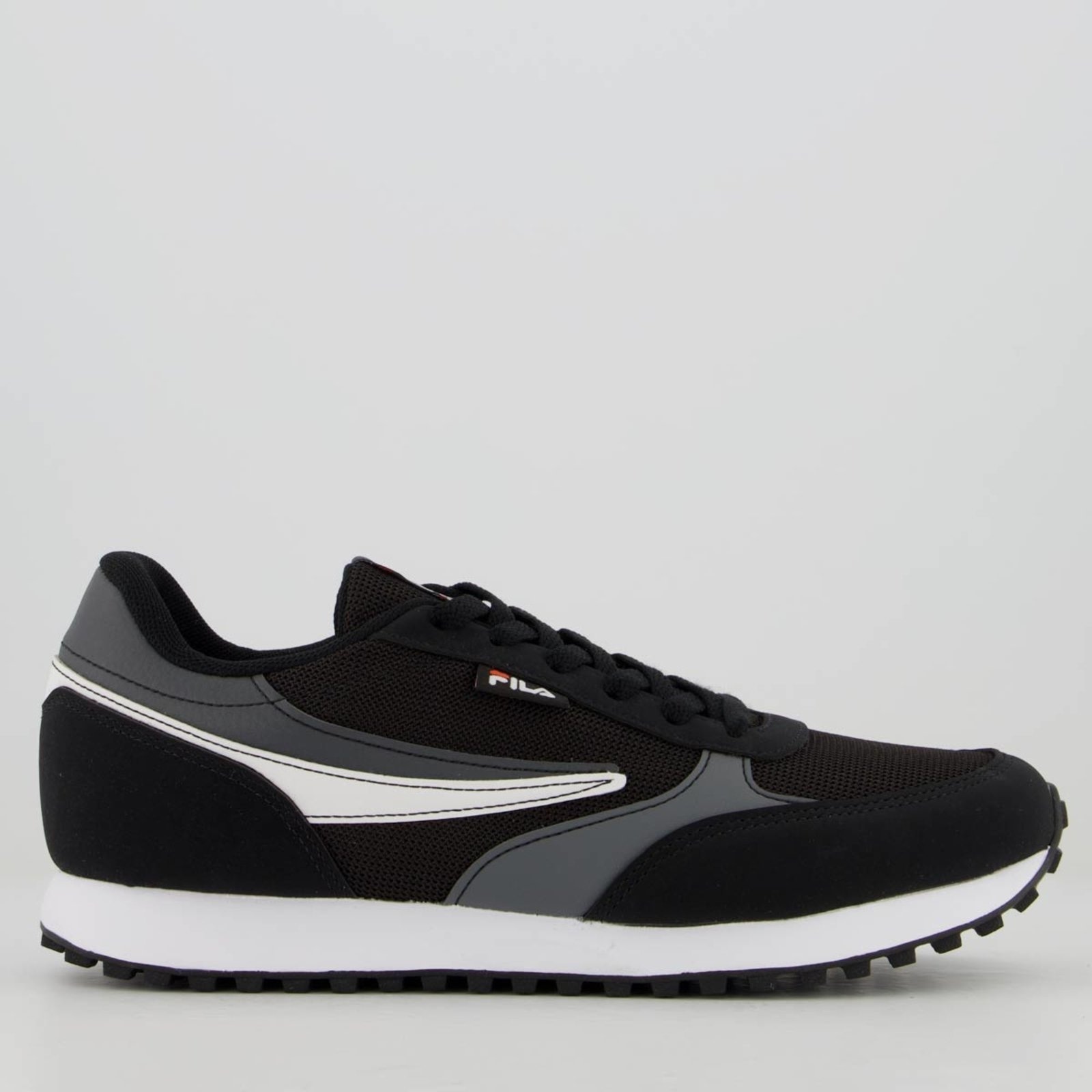 Imagem principal Tênis Fila Renno Classic Cinza e Branco Fila preto