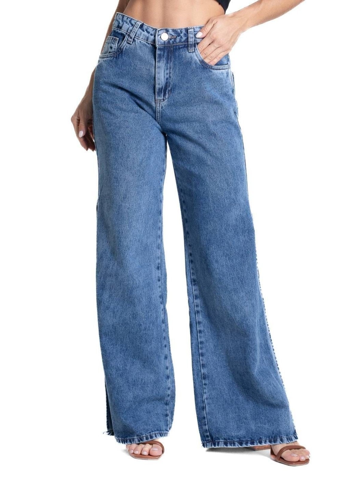 Imagem principal Calça Jeans Sawary Wide Leg - 281794 Sawary azul