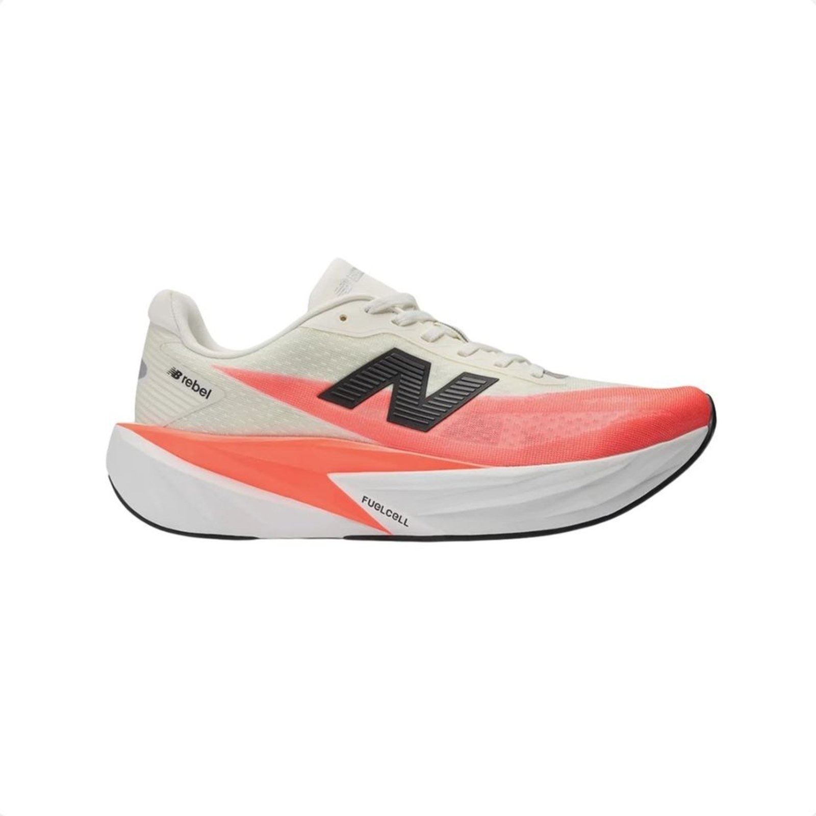 Imagem principal Tênis Running Masculino New Balance Fuelcell Rebel V5 Branco E New Balance laranja