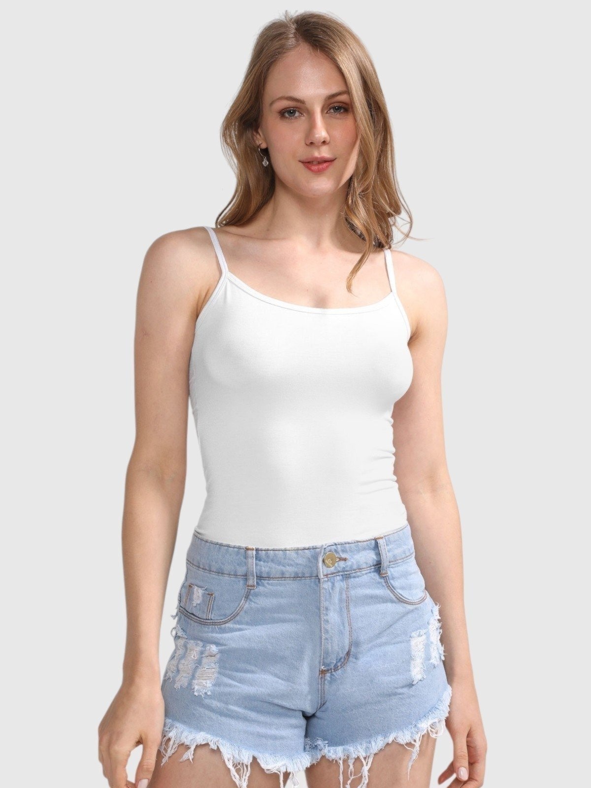 Imagem principal Camisa Alça Fina D Bell Outlet Fashion Branca D BELL OUTLET FASHION branco