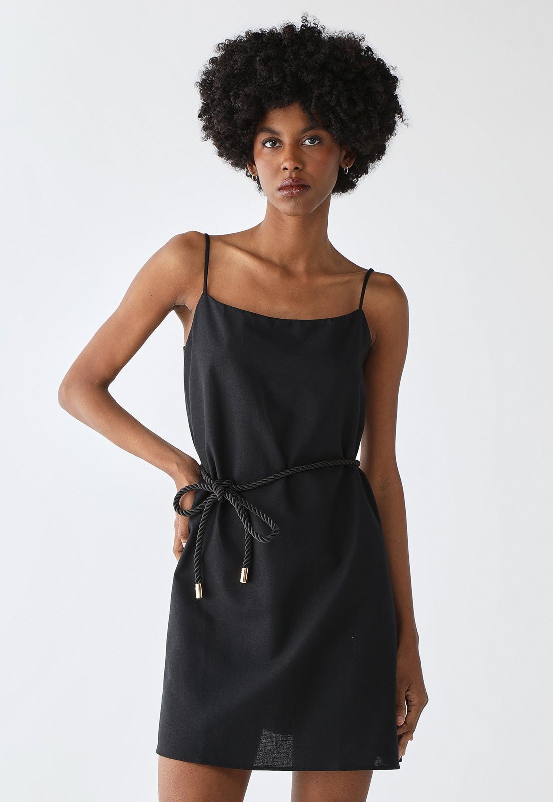 Imagem principal Vestido Lança Perfume Curto de Alças Lança Perfume preto