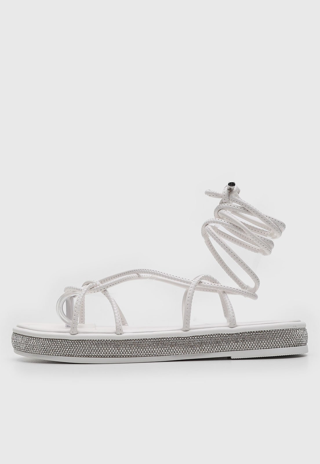 Imagem principal Rasteira Flat Via Marte Hotfix Branca VIA MARTE branco