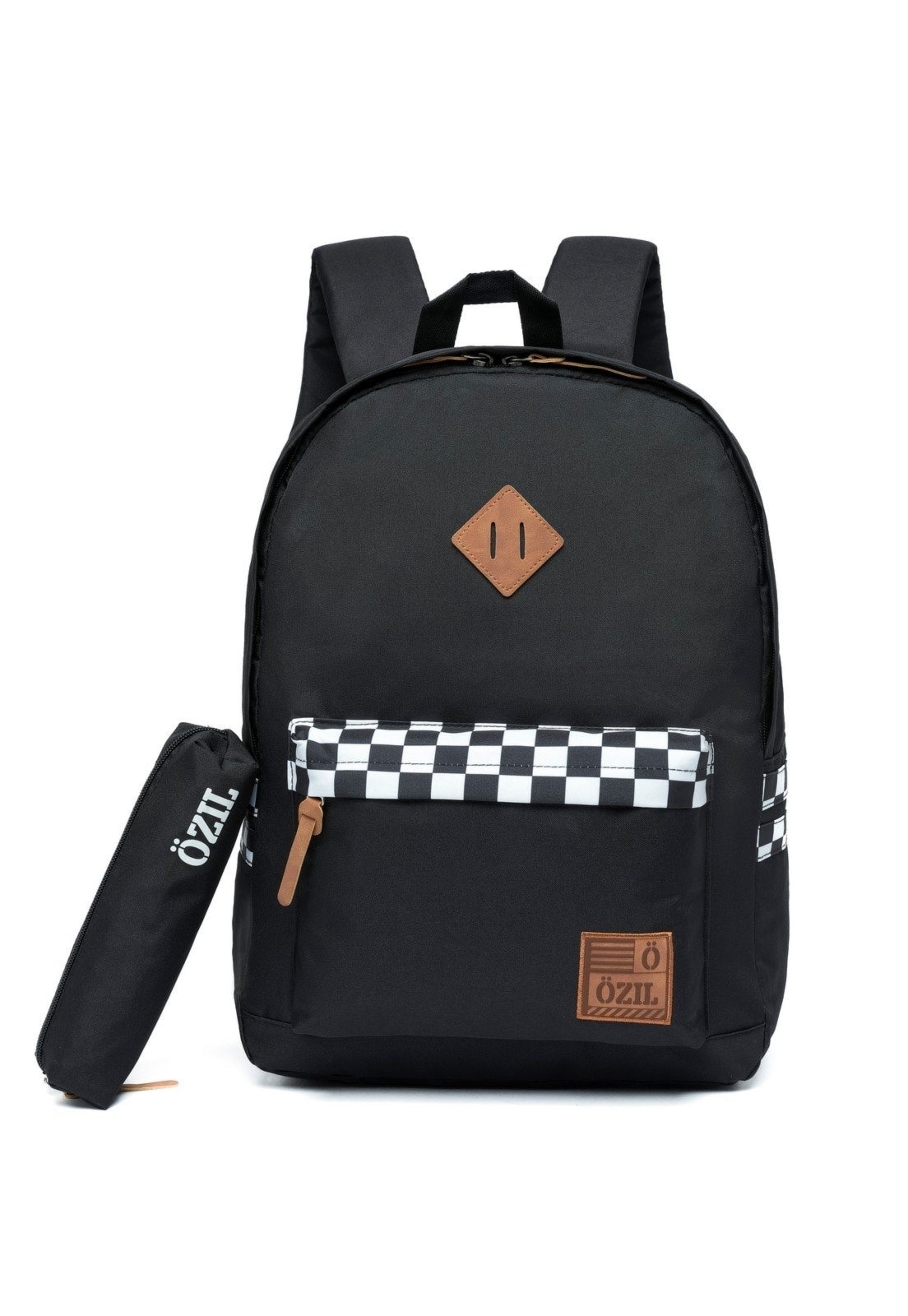 Imagem principal Mochila Masculina Faculdade Trabalho Bolsa Resistente Casual Espaçosa Ozil preto