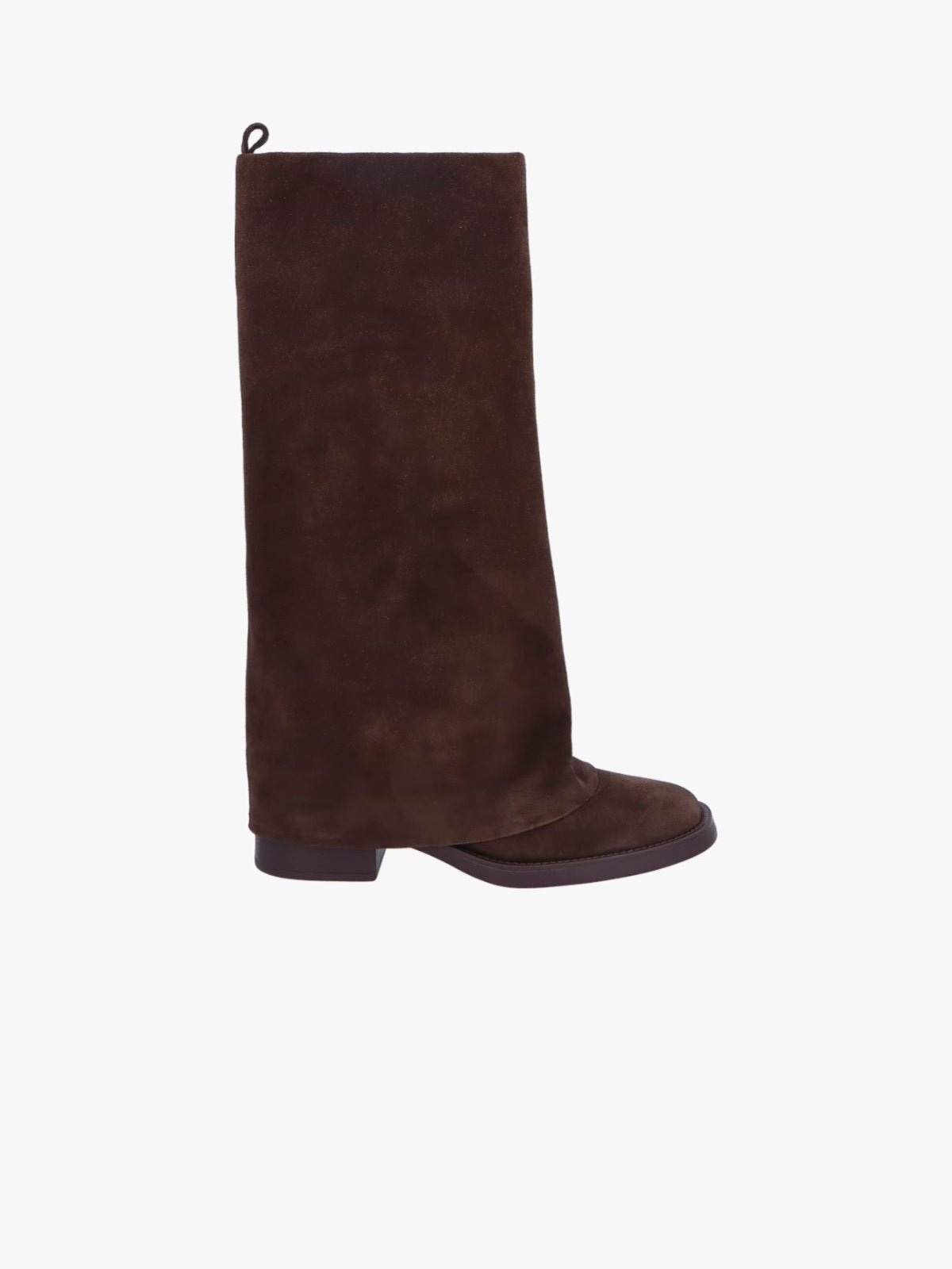 Imagem principal Bota Cano Alto Em Camurça Café Luiza Barcelos marrom