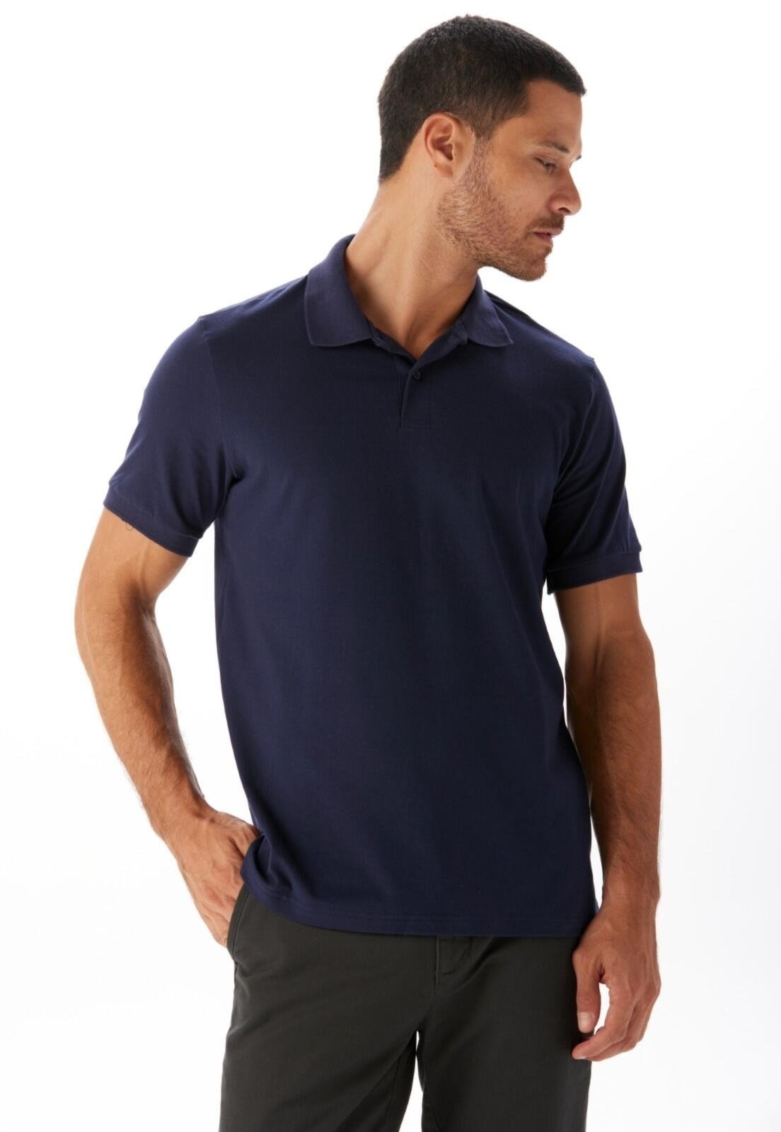 Imagem principal Polo Slim Traymon - Petroleo Traymon azul marinho