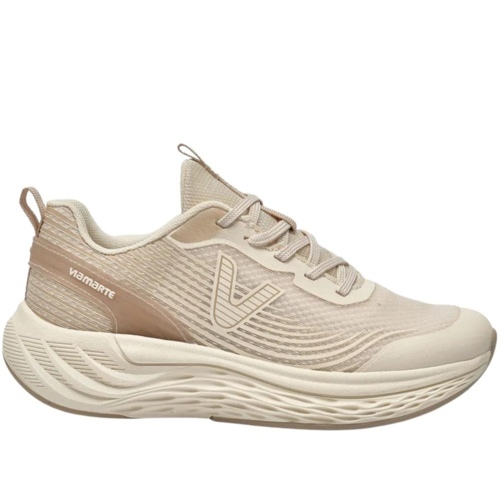 Imagem principal Tênis Running Via Marte Feminino 324-001 Bege VIA MARTE incolor
