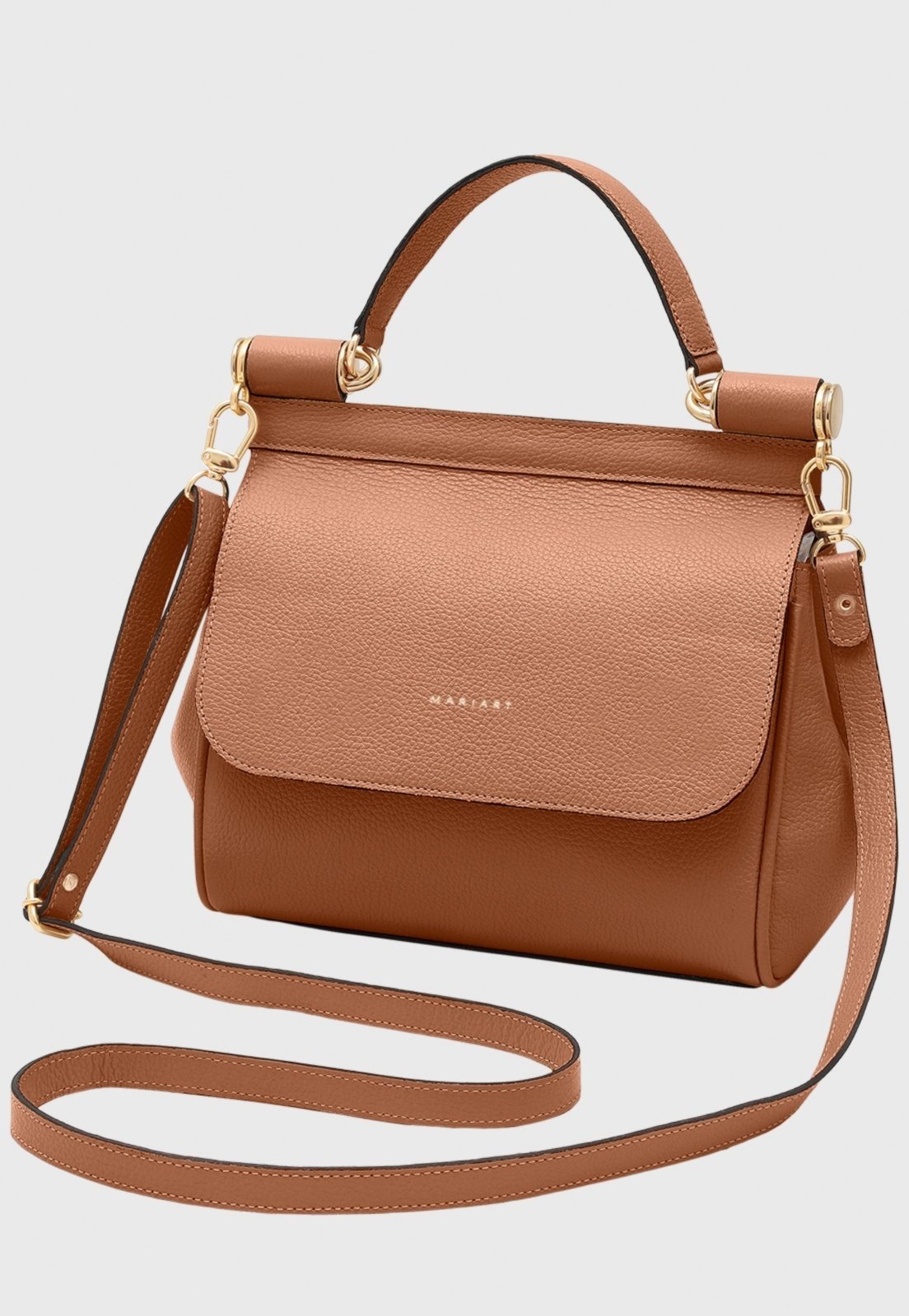 Imagem principal Bolsa Transversal Couro Mariart Camélia Camel Mariart caramelo