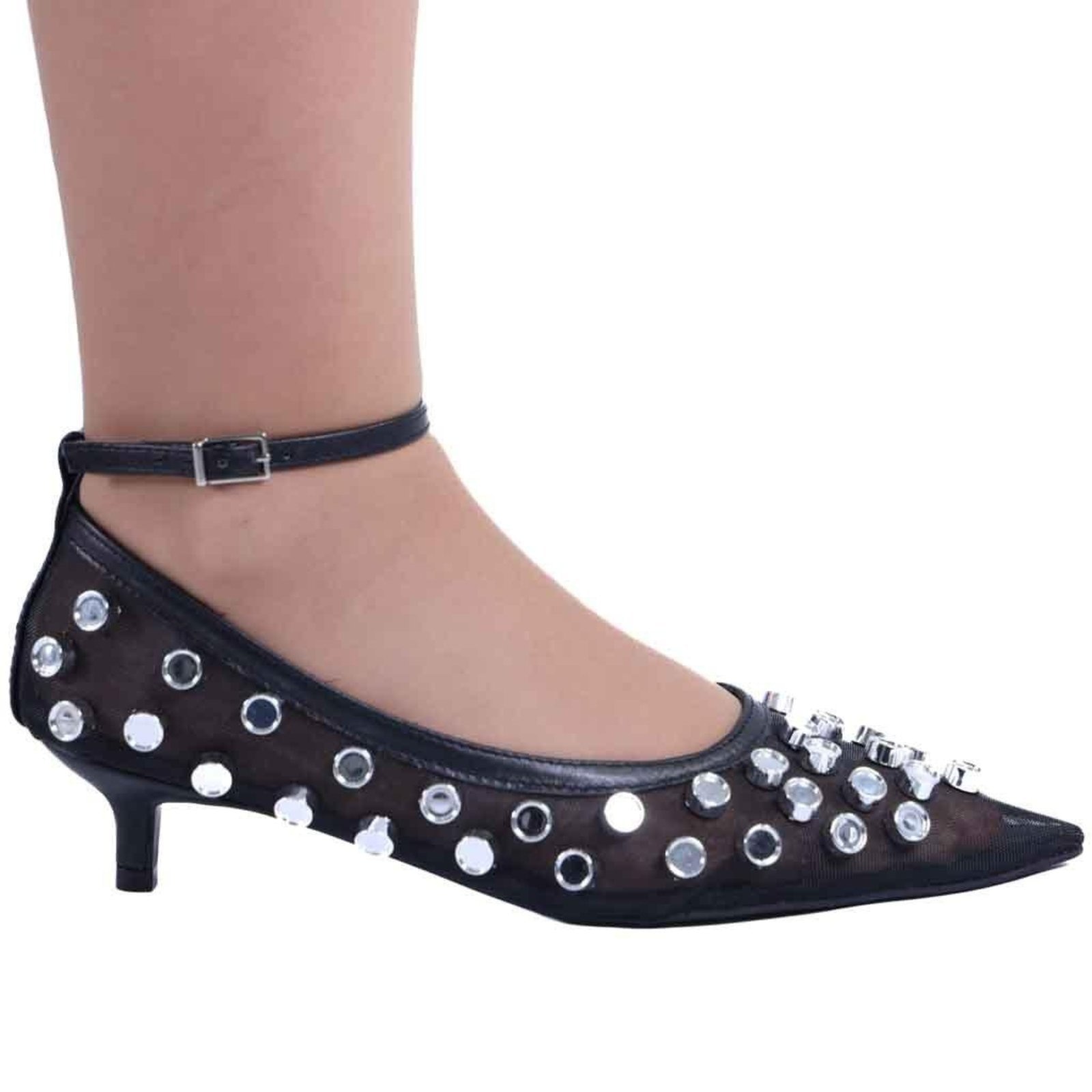 Imagem principal Sapatilha Feminina Zariff com Salto e Maxi Esferas 2036-6353 Preto Zariff incolor