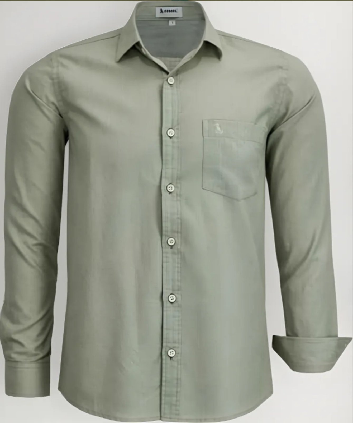 Imagem principal Camisa Social Amil Numen Comfort Algodão Manga Longa C/Bolso Luxo Amil rosa