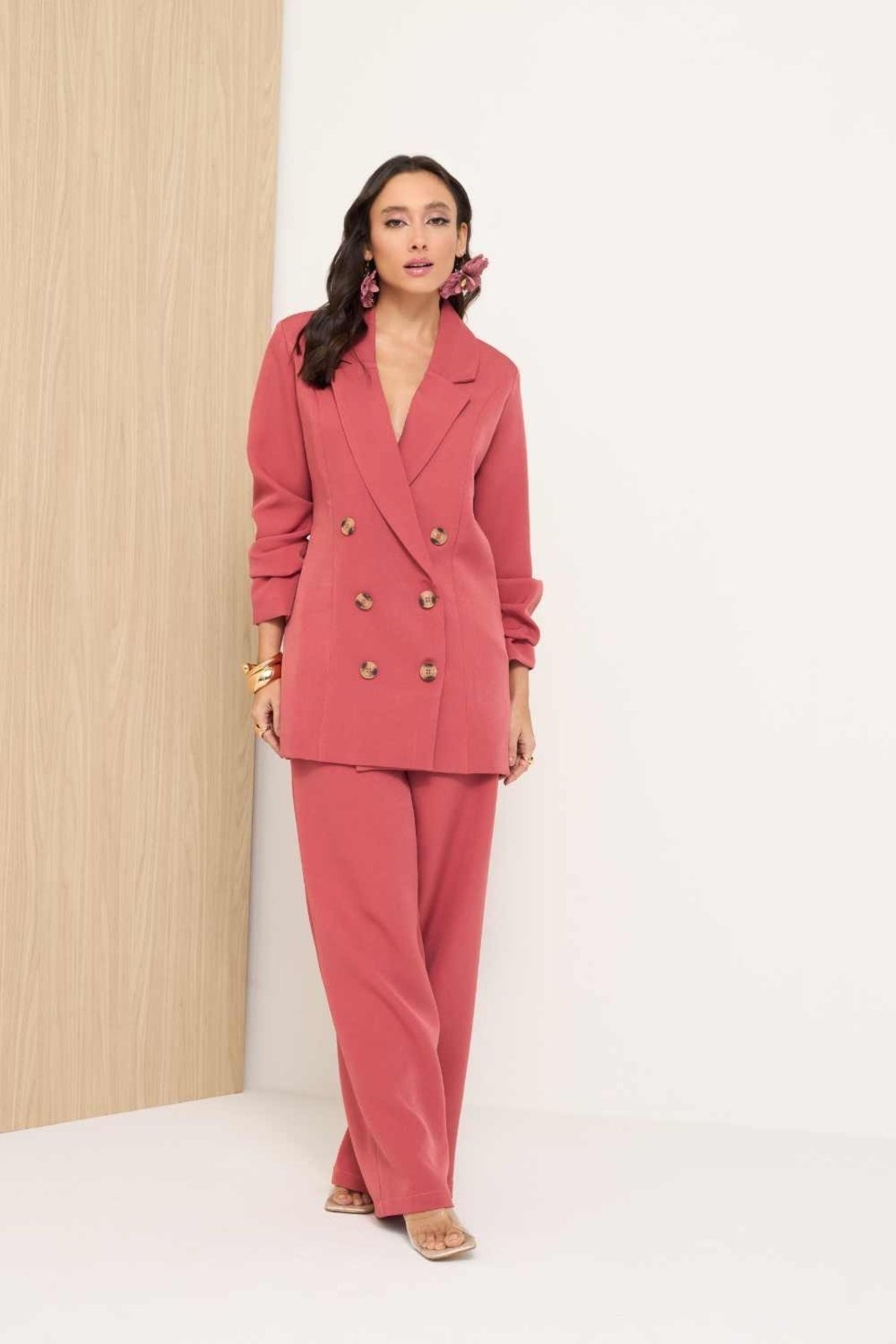 Imagem principal Calça Vanibele Wide Goiaba Vanibele rosa