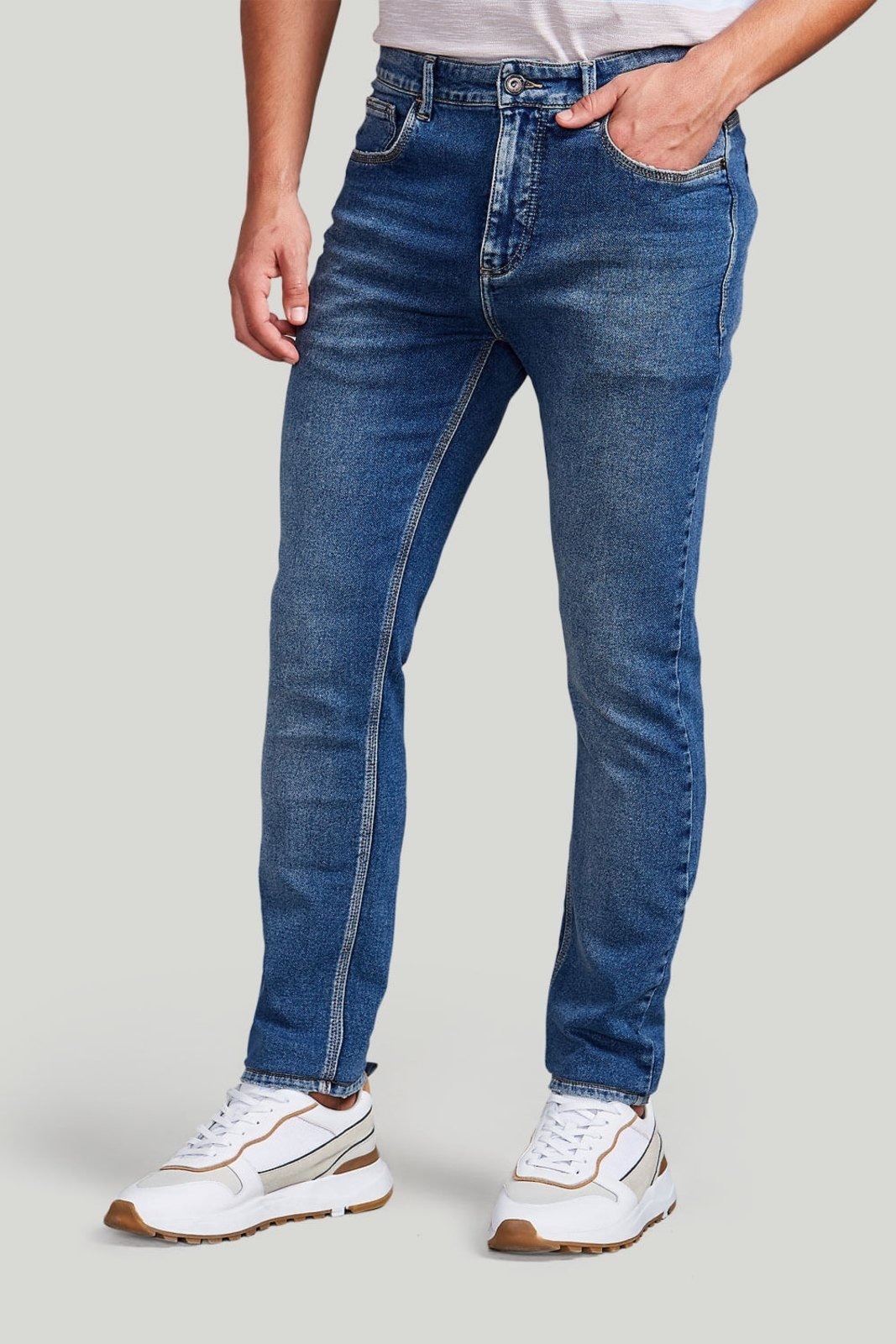 Imagem principal HIGHSTIL Calça Jeans Skinny - Lavagem Média HIGHSTIL azul