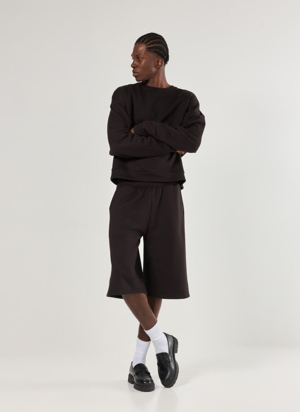 Imagem principal Bermuda Jorts De Moletom Preta Youcom preto