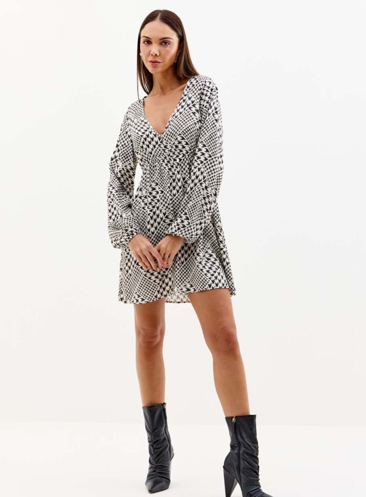 Imagem principal Vestido Estampado Triton Chess Patch Triton branco