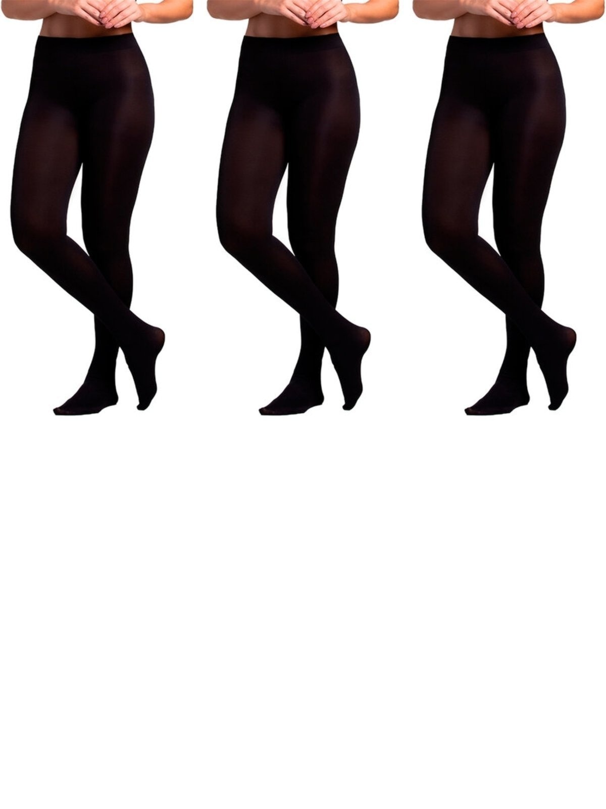 Imagem principal Kit com 3 Meias Calças Fio 80 Opaca Trifil 6352 TRIFIL preto