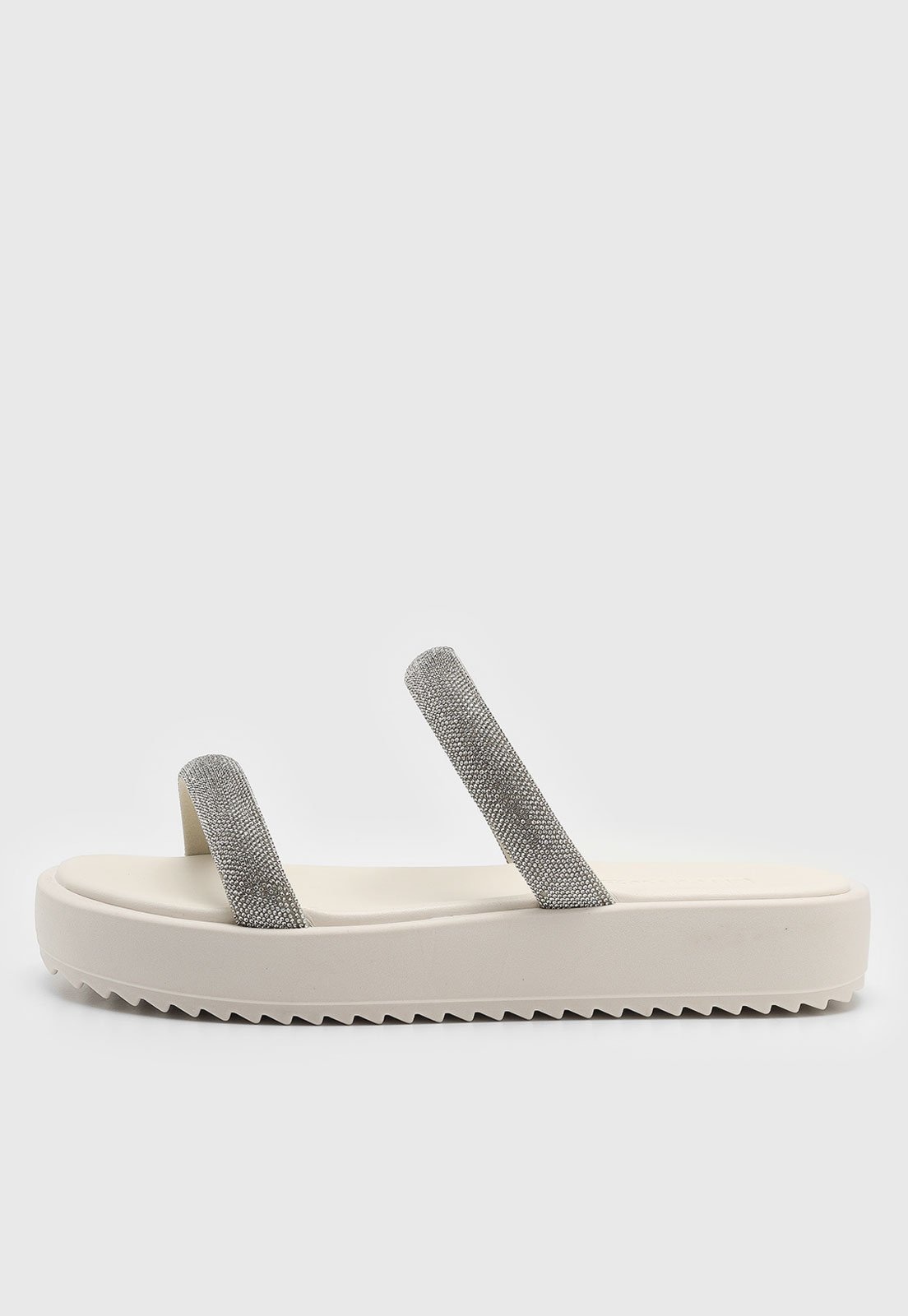 Imagem principal Sandália Baixa Moleca Tiras Brilhosas Off-White MOLECA off-white white