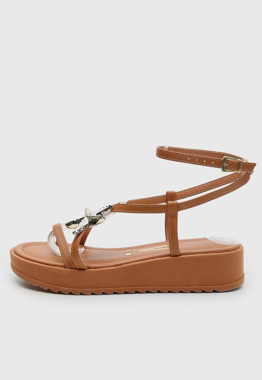 Imagem principal Sandália Feminina Vizzano Salto Médio Plataforma VIZZANO caramelo