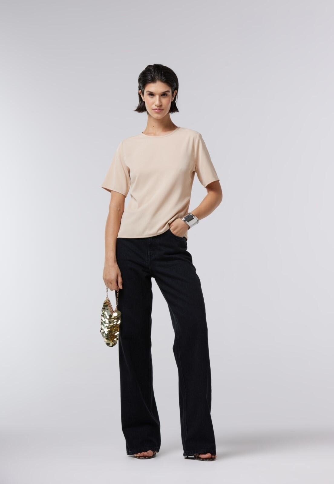 Imagem principal Calça Jeans Traymon Wid Leg 5 Bolsos Traymon preto