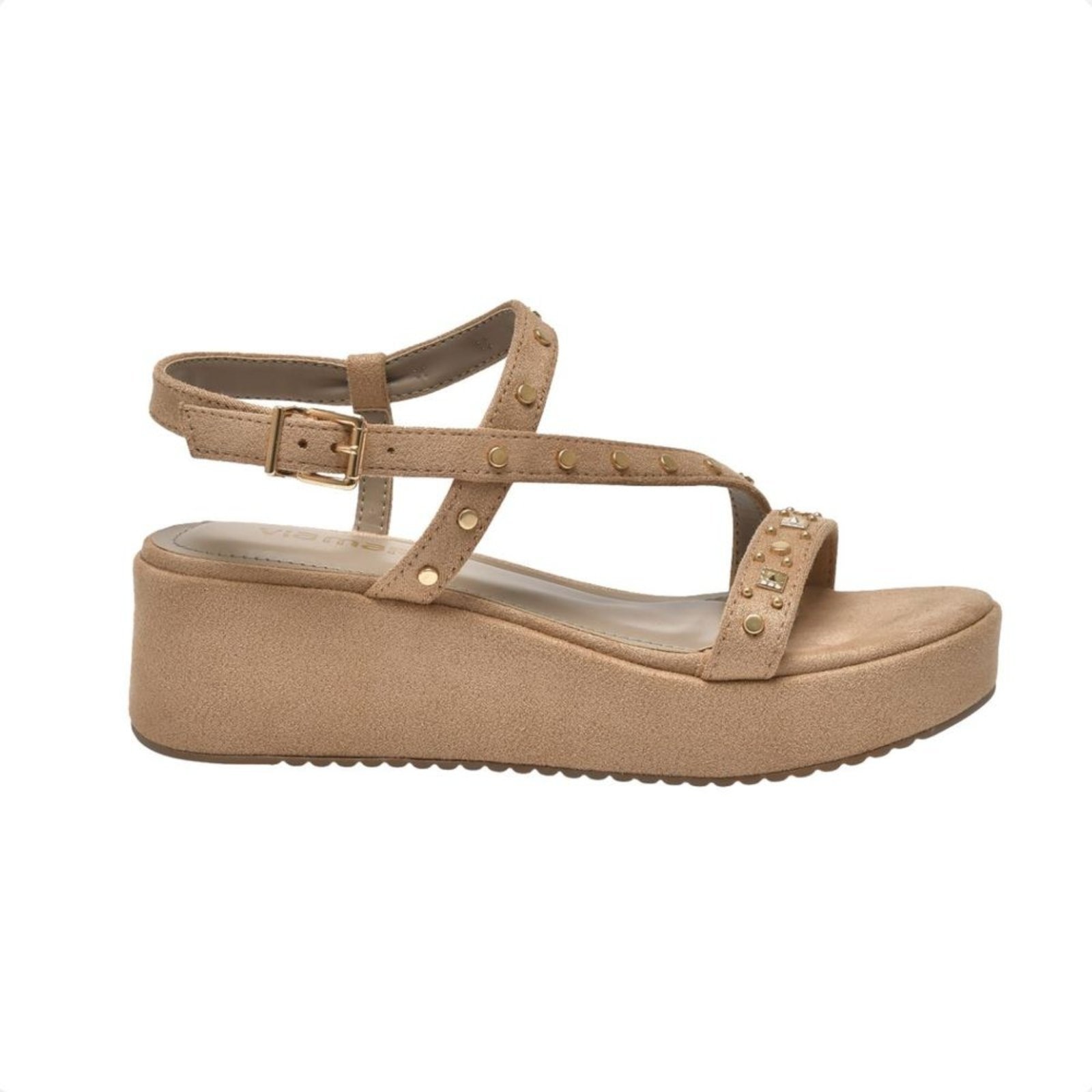 Imagem principal Sandália Feminina Anabela Via Marte Bege VIA MARTE amarelo