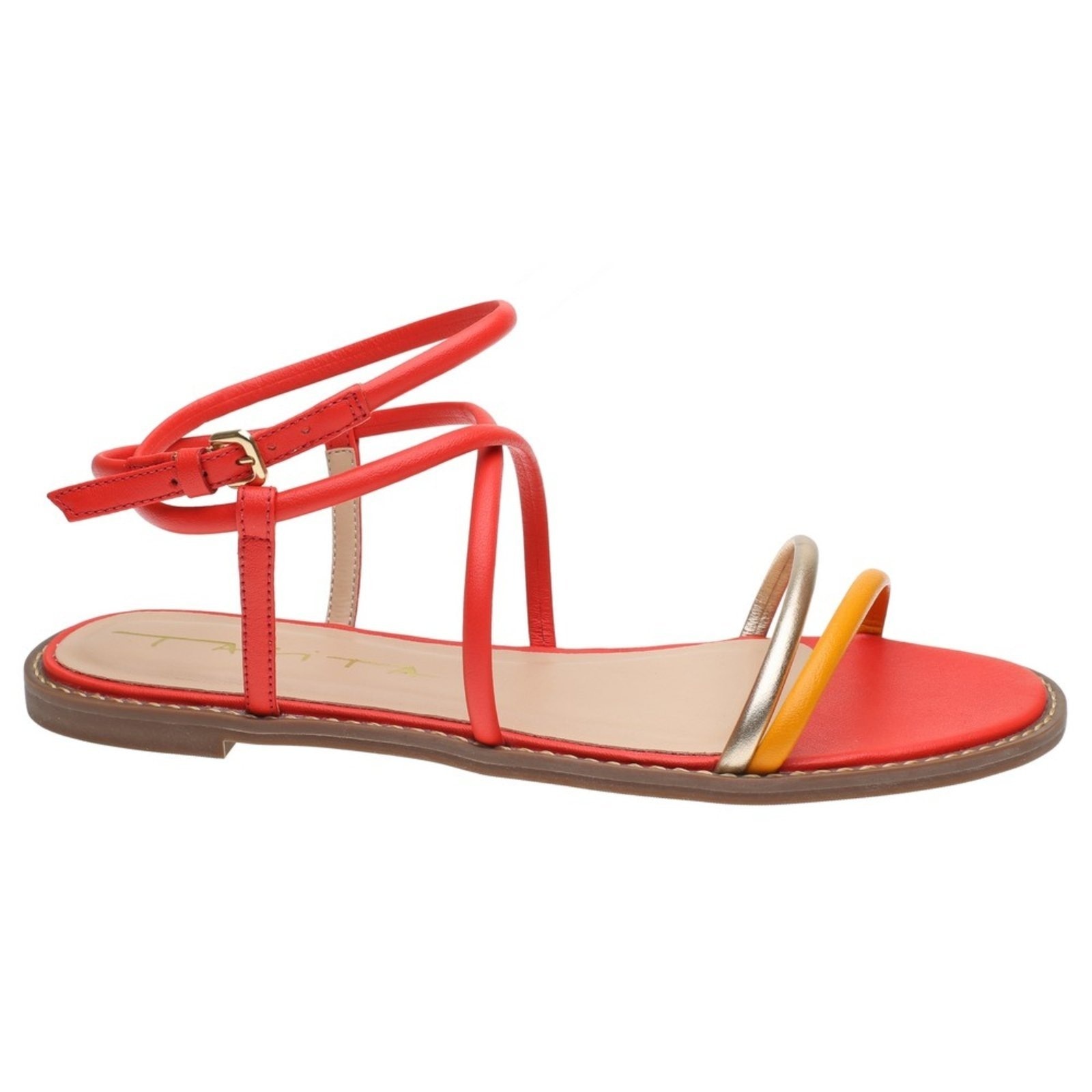 Imagem principal Rasteira Tabita 9692661 - Damasco Tabita vermelho