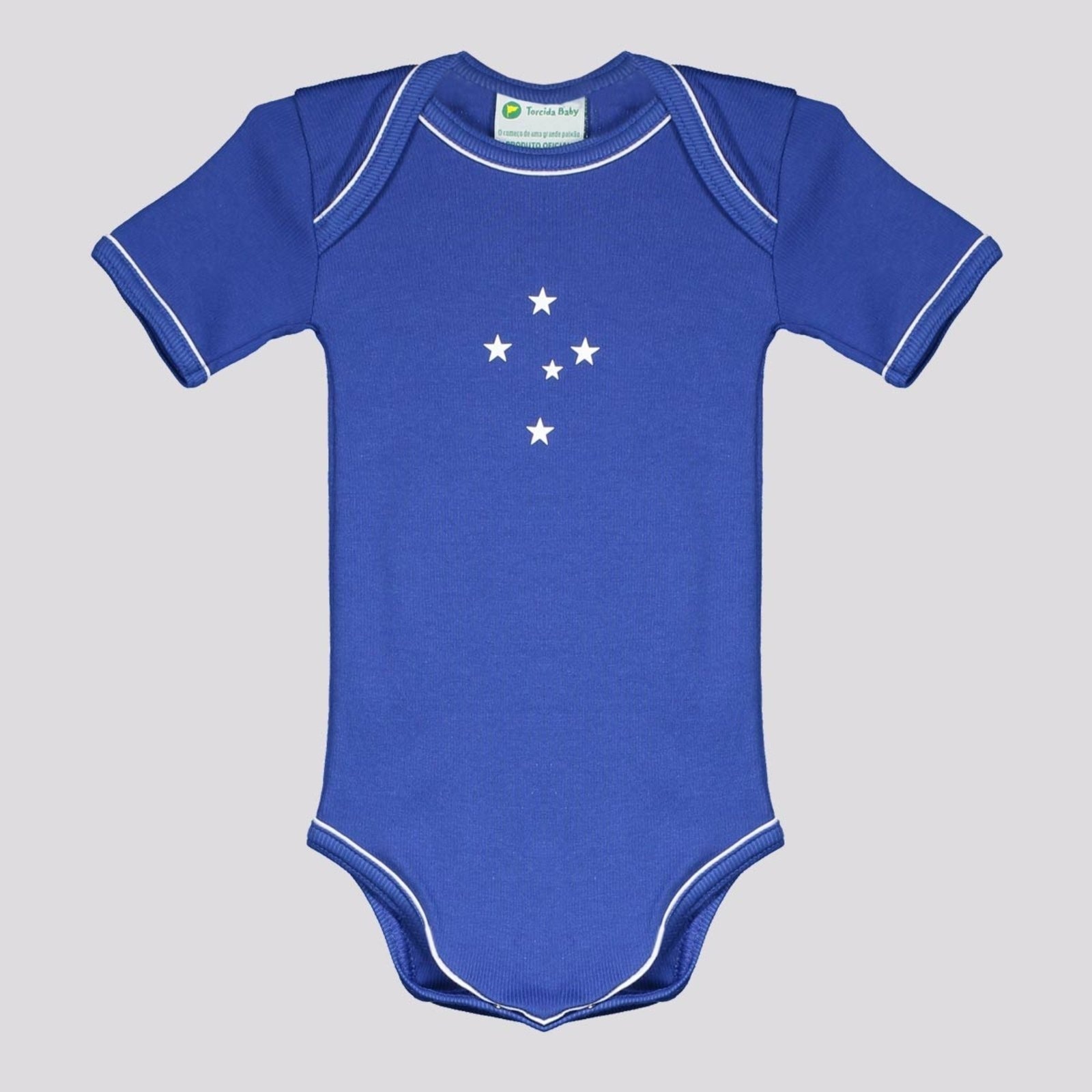 Imagem principal Body Cruzeiro Colorido Torcida Baby azul