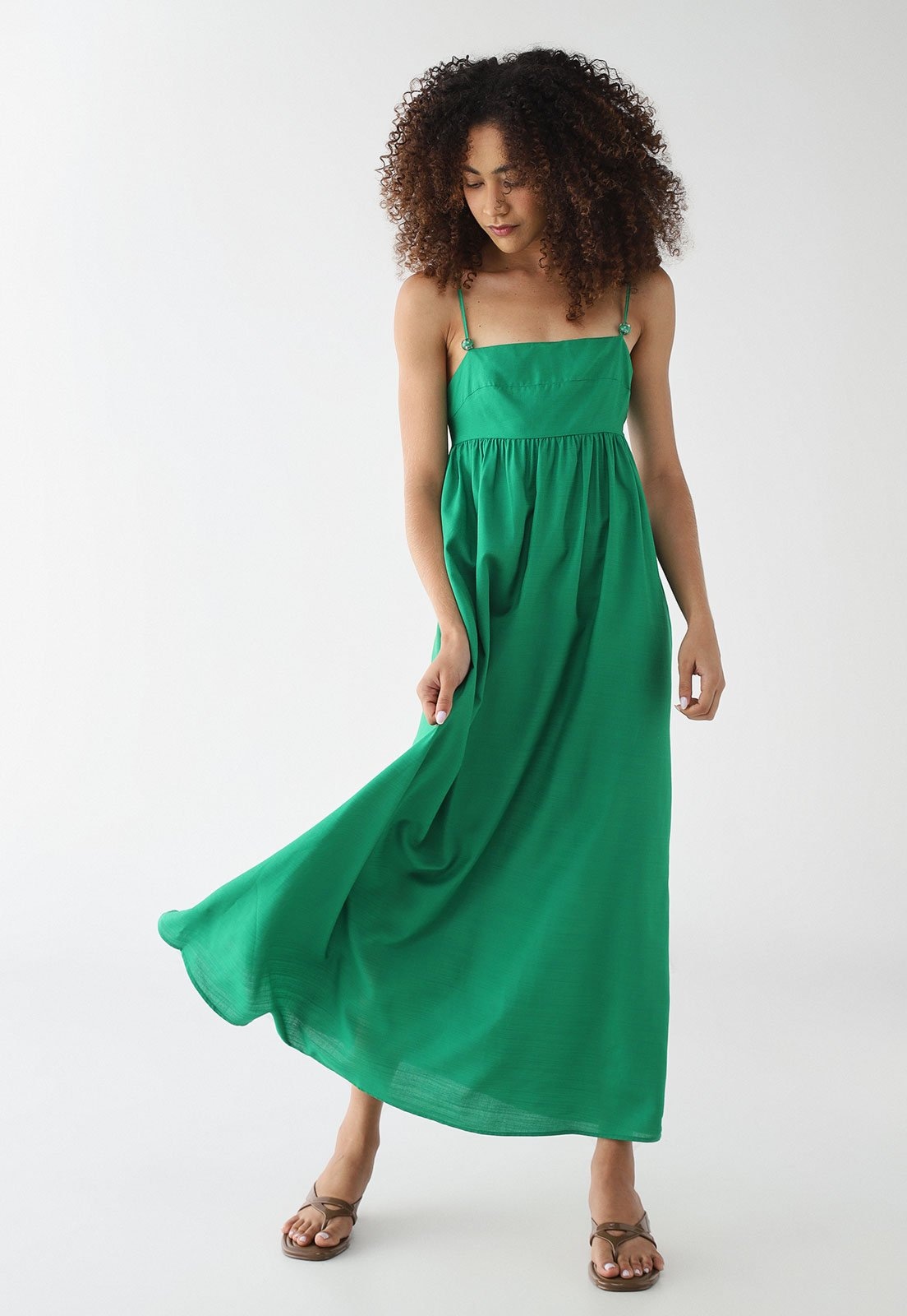 Imagem principal Vestido Feminino Colcci Longo Alças Finas Colcci verde