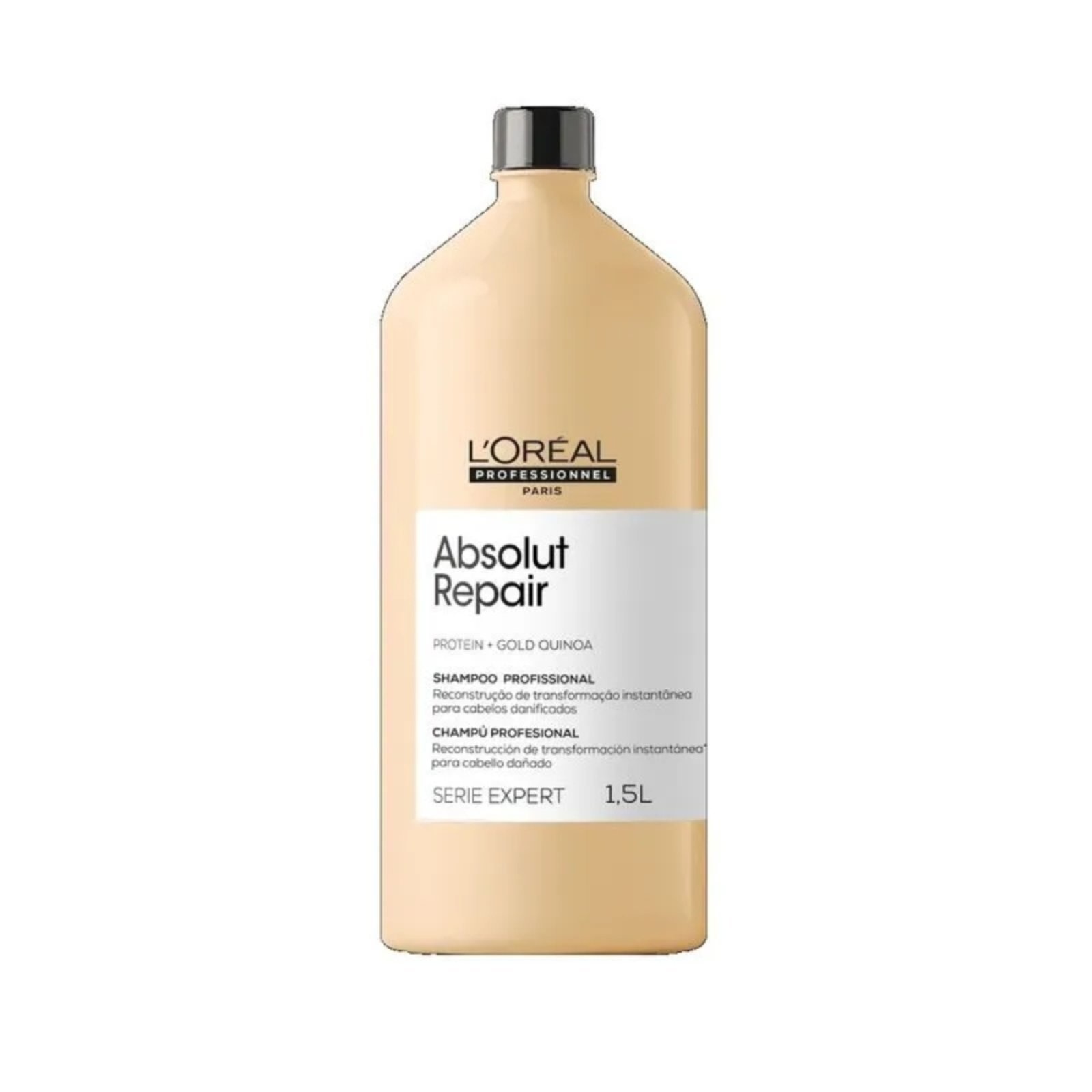 Imagem principal Loréal Shampoo Serie Expert Absolut Repair Gold Quinoa + Protein 1,5 Litro Loreal amarelo gold