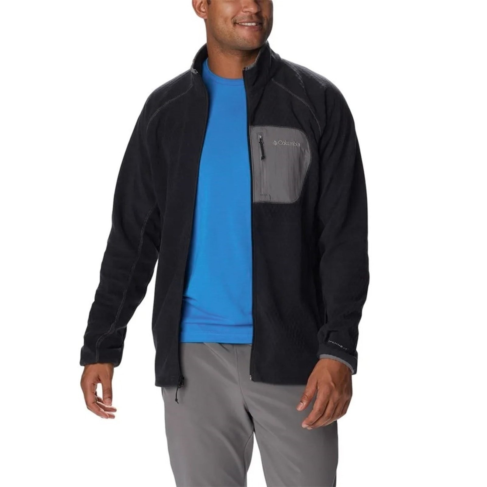 Imagem principal Jaqueta Columbia Masculina Outdoor Tracks Full Zip Columbia cinza