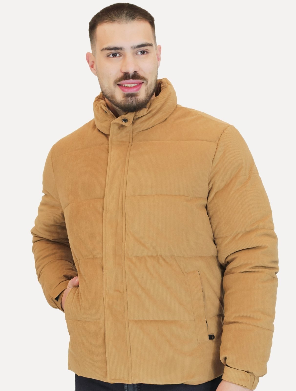 Imagem principal Jaqueta Dixen Masculina Puffer Veludo Cotelê Dixen cáqui