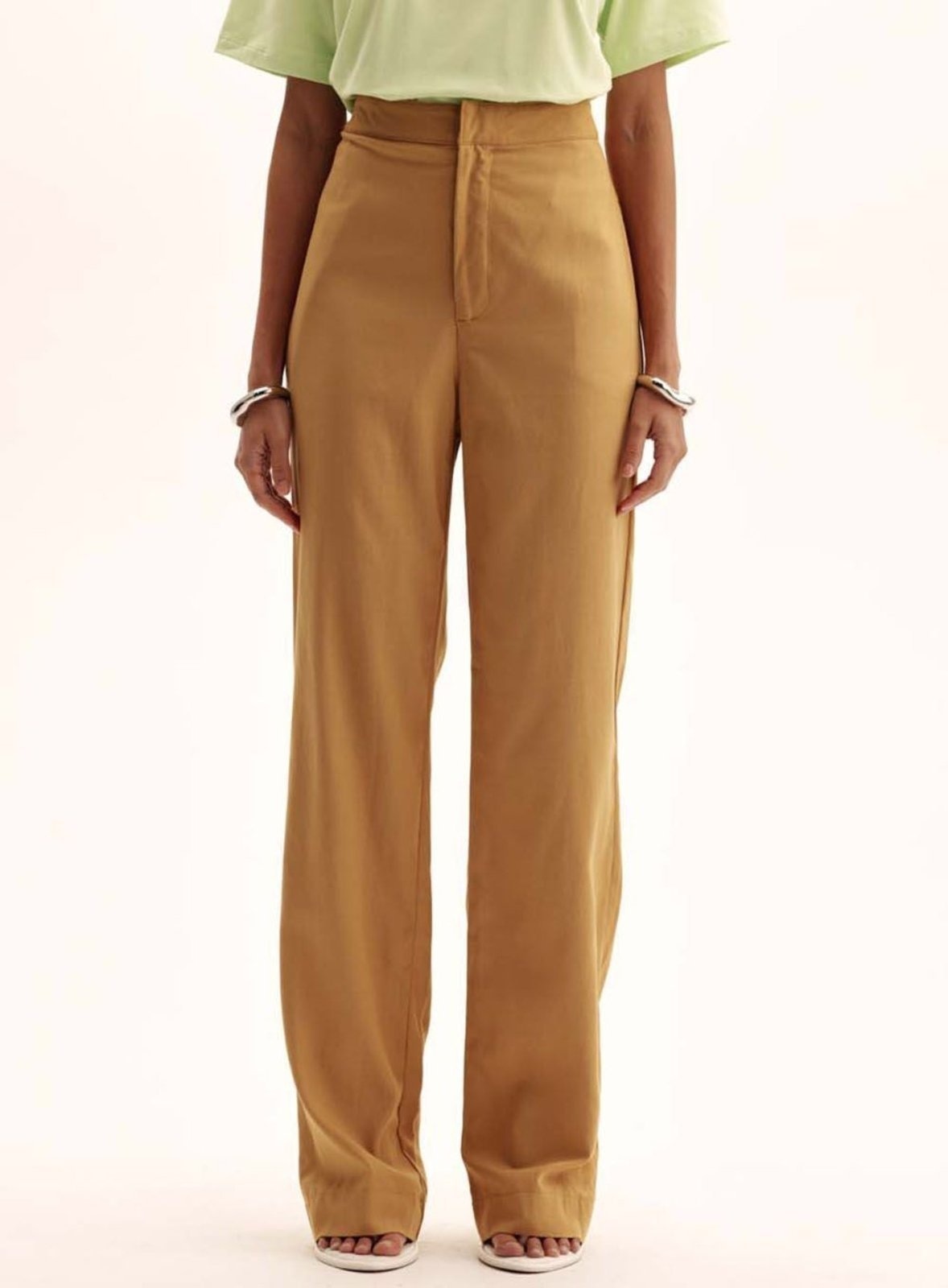 Imagem principal Calça Linho Pantalona Triton Bee Triton bege honey