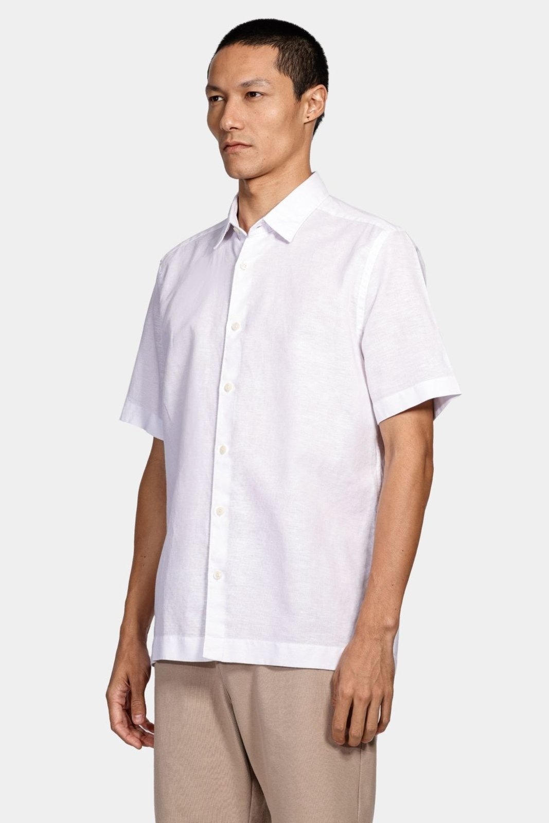 Imagem principal Camisa Aramis Manga Curta Move Regular Ampla Linho Algodão Aramis branco