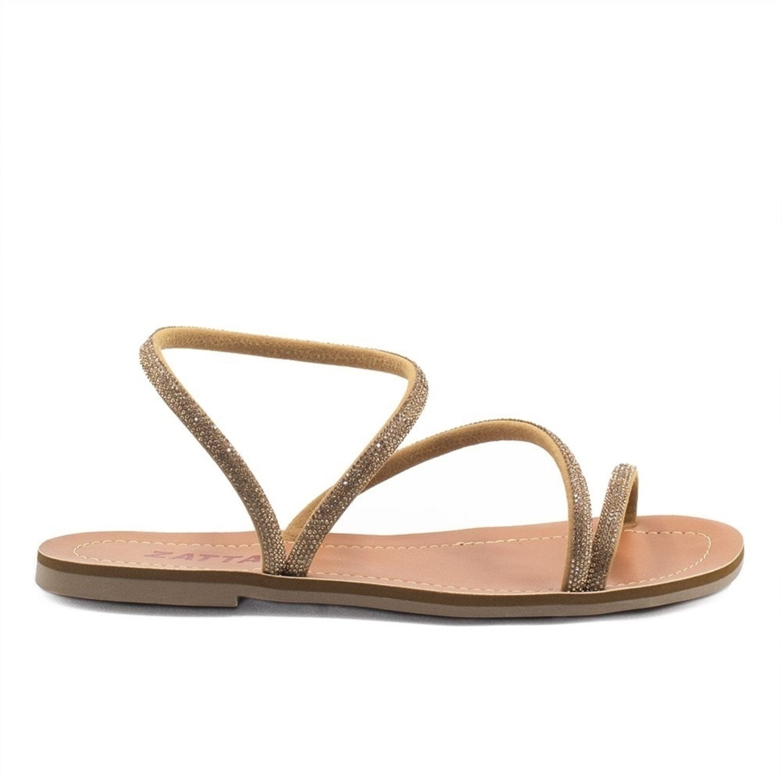 Imagem principal Rasteira Feminina Zatta Detalhe Tornozelo Mila Caramelo ZATTA cinza