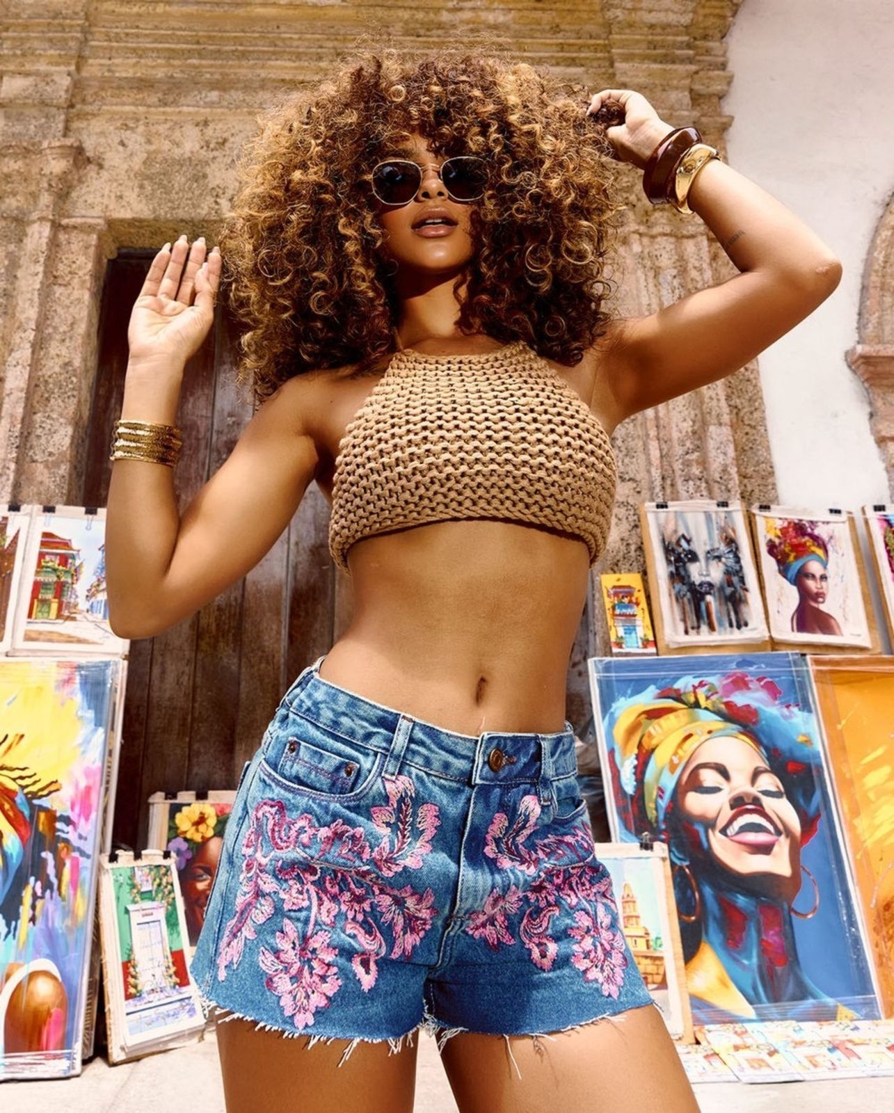 Imagem principal Shorts Feminino Boy Bordado 24443 Sky Escuro Consciência jeans