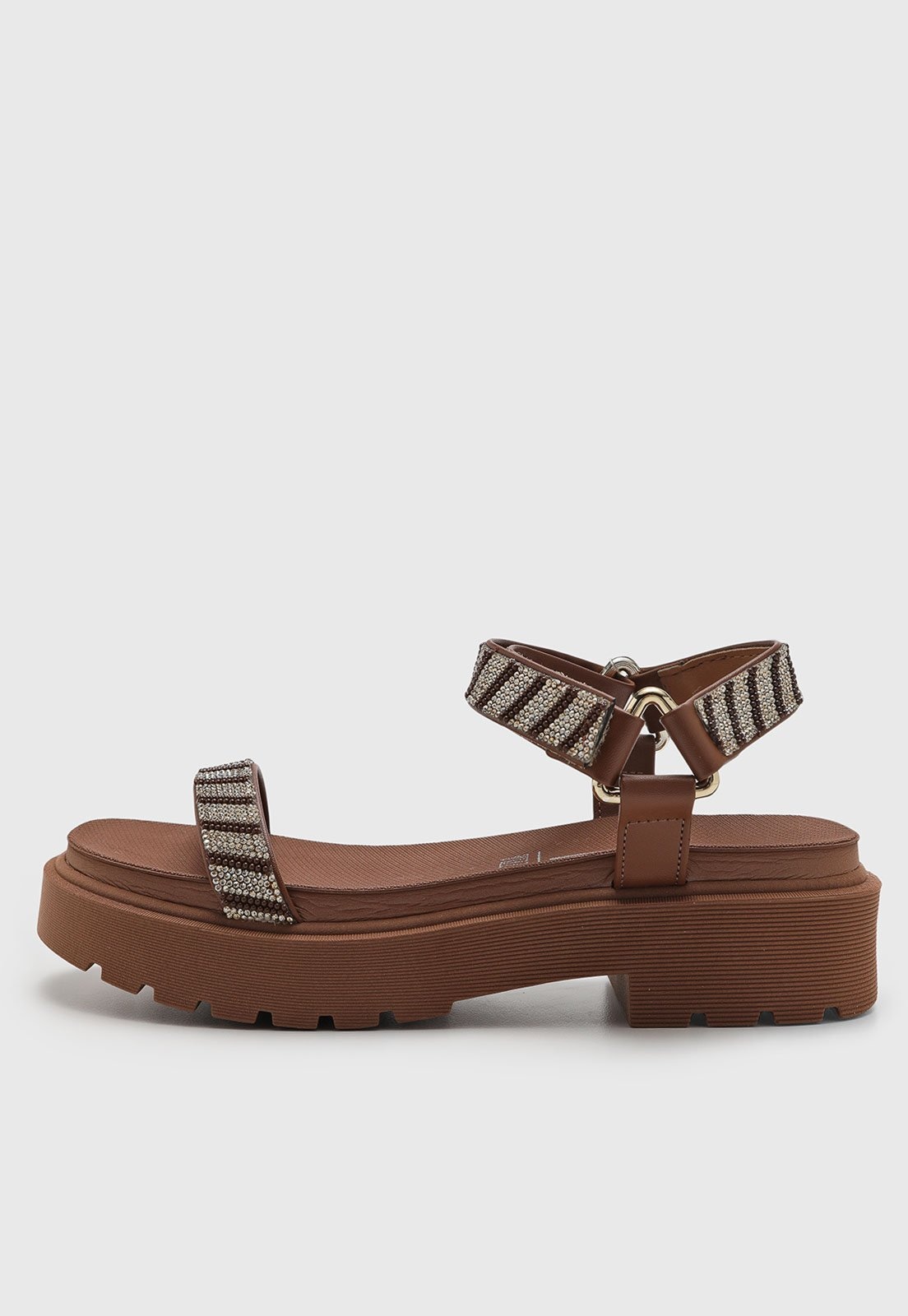 Imagem principal Sandália Feminina Vizzano Tiras Pedrarias VIZZANO marrom
