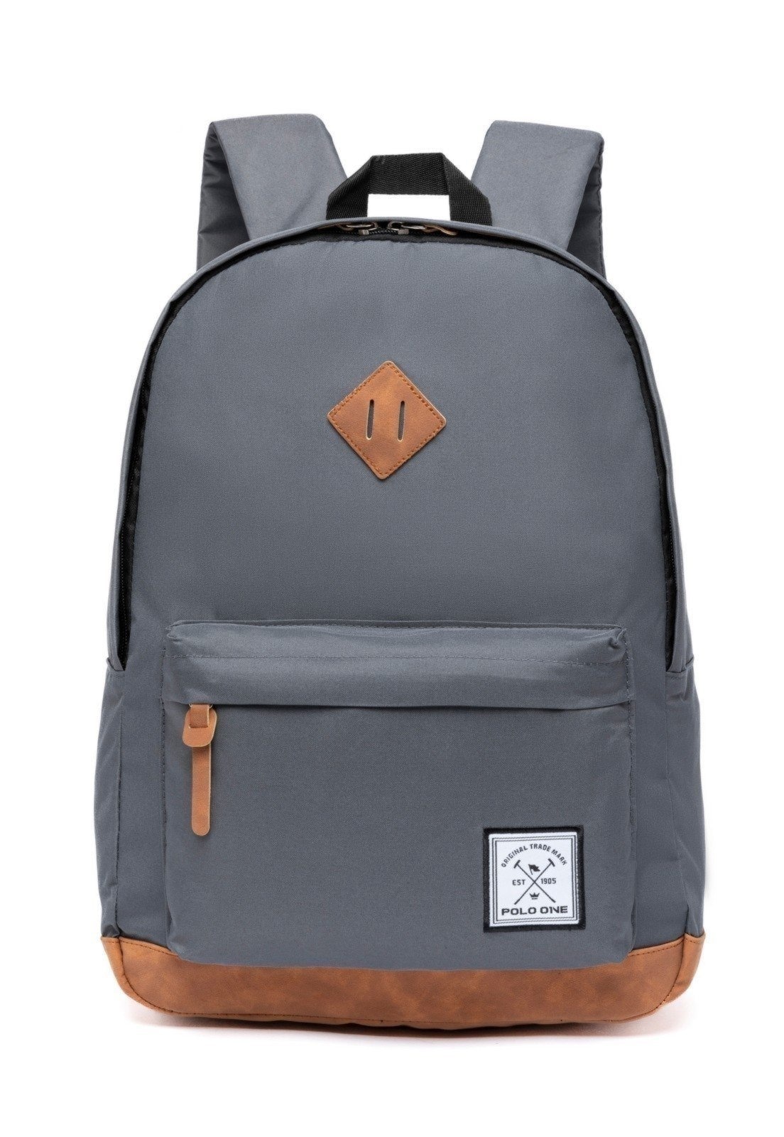 Imagem principal Mochila Polo One Casual Resistente Faculdade Trabalho Escola Polo One cinza