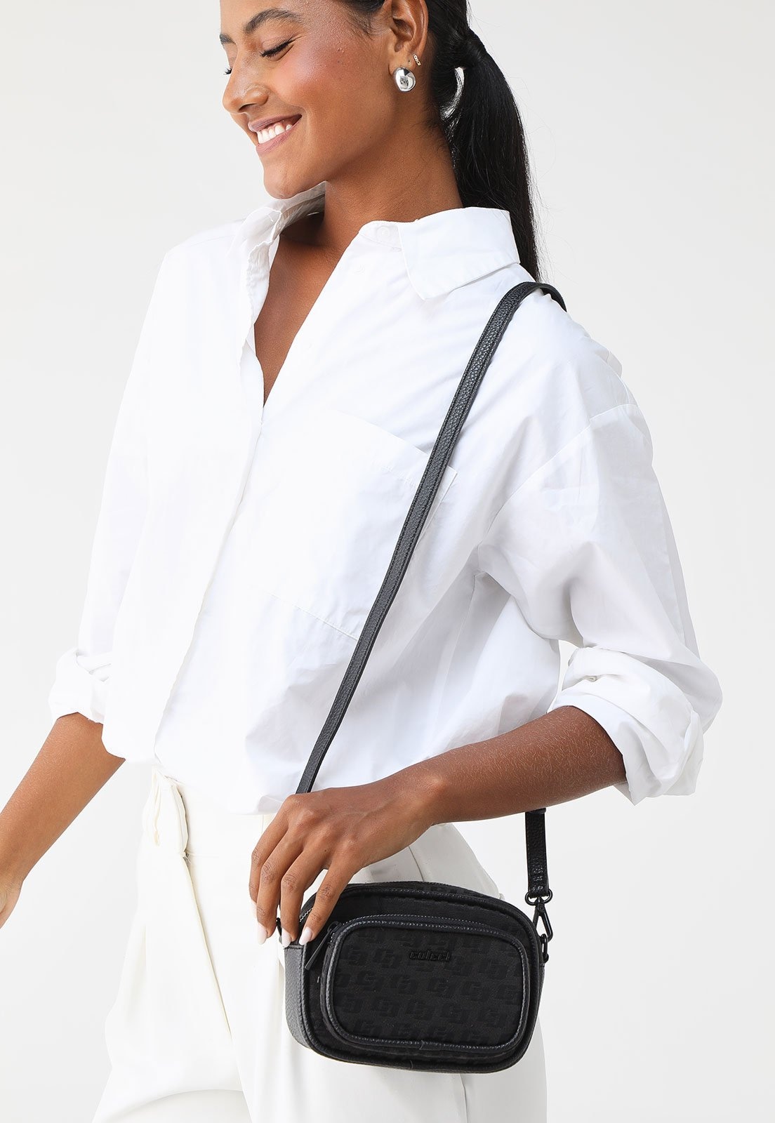 Imagem principal Bolsa Feminina Colcci Monograma Preta Colcci preto