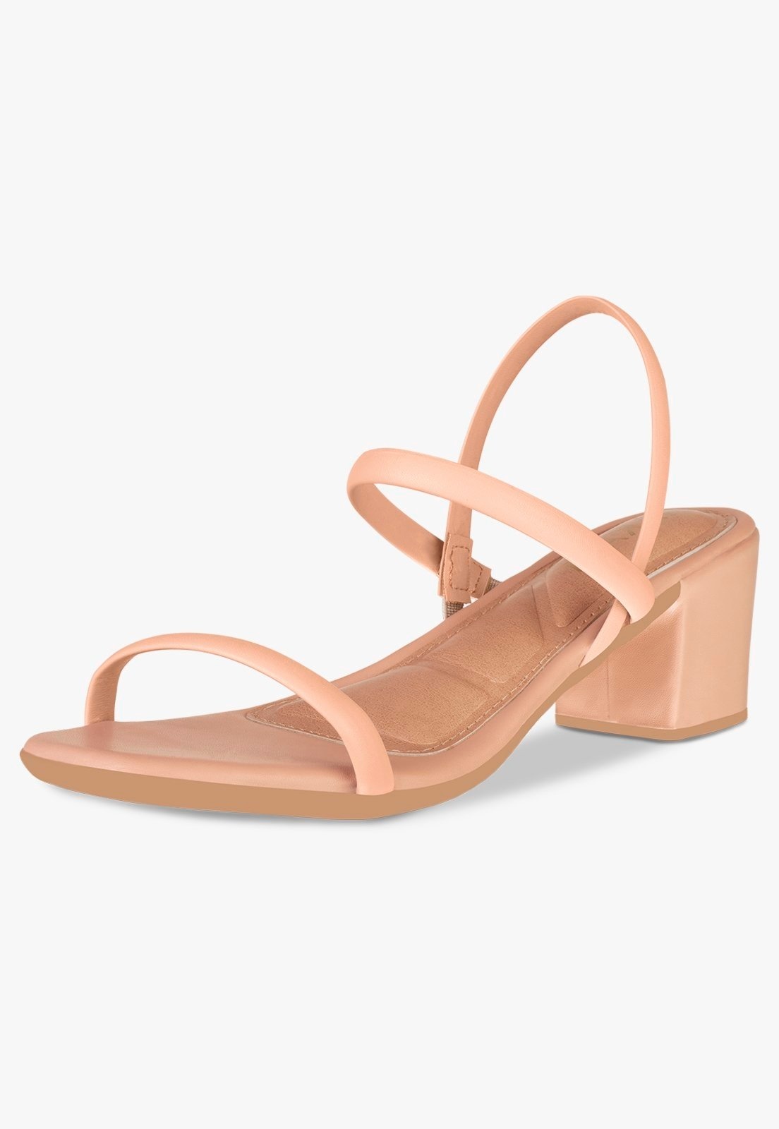 Imagem principal Sandalia Feminina Salto Grosso Bloco Medio Casual Tiras Rosado TAKATA BY RAFAEL TAKATA nude