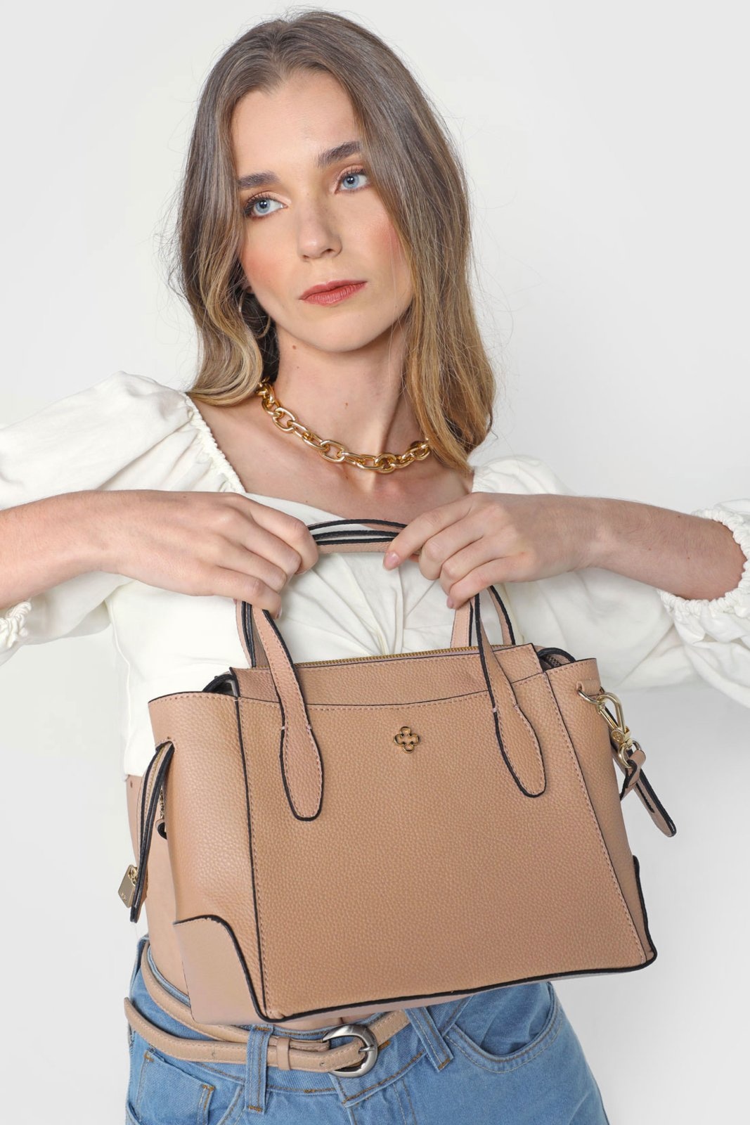 Imagem principal Bolsa Capodarte Recortes Capodarte bege