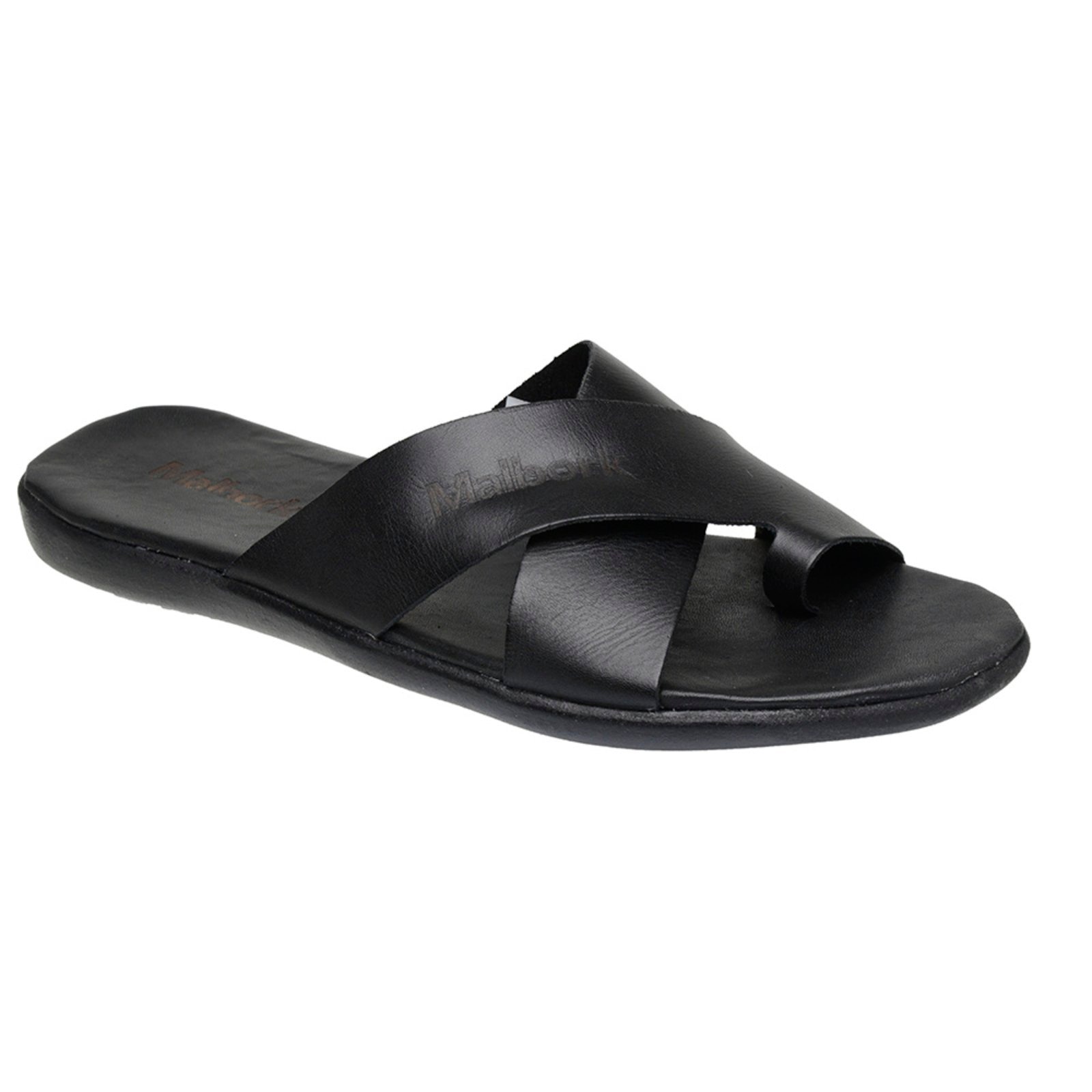 Imagem principal Chinelo De Dedo Malbork Couro Palmilha De Couro 460P Malbork preto