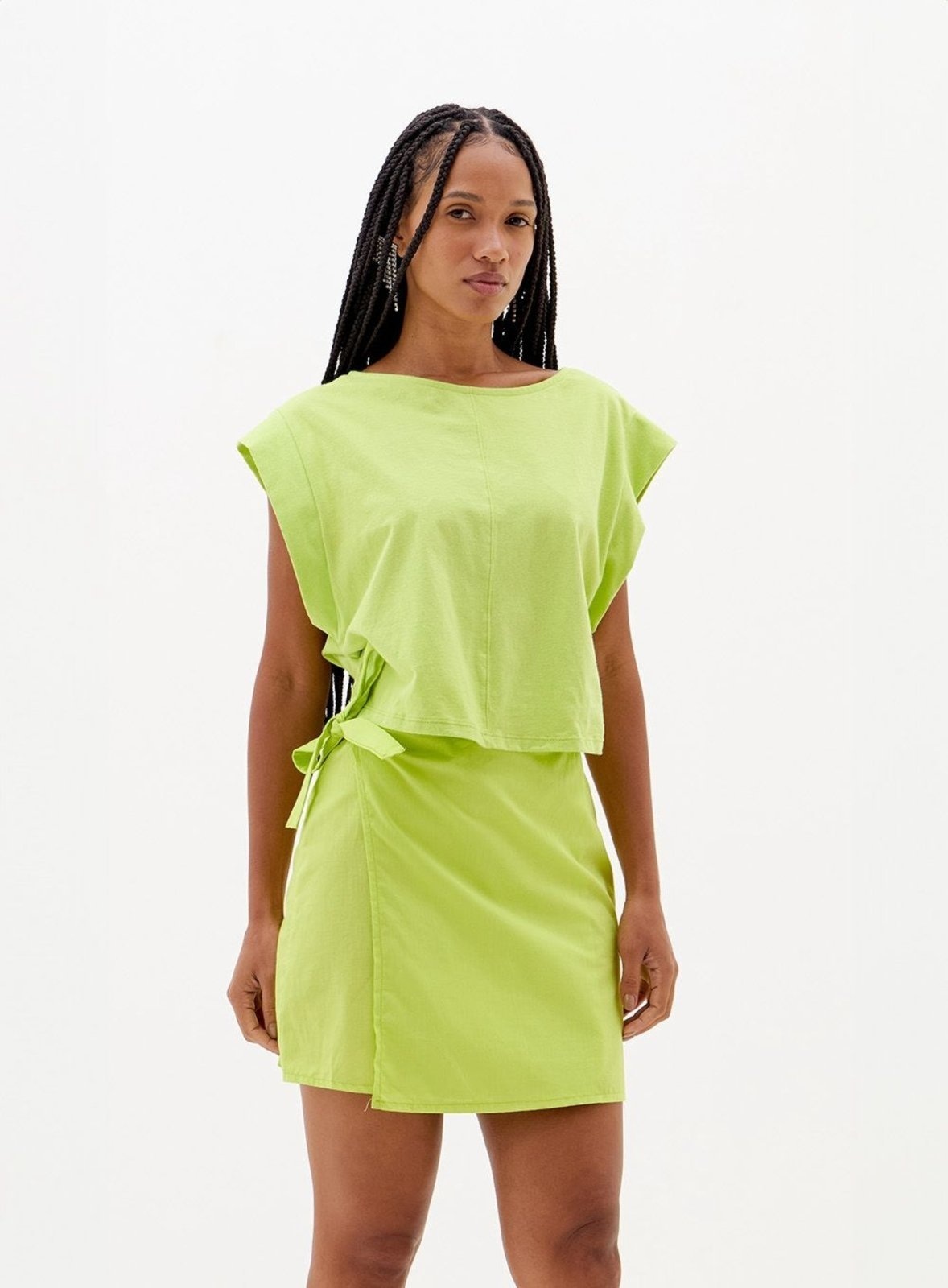 Imagem principal Vestido Muscle Tee Com Transpasse Triton Triton verde