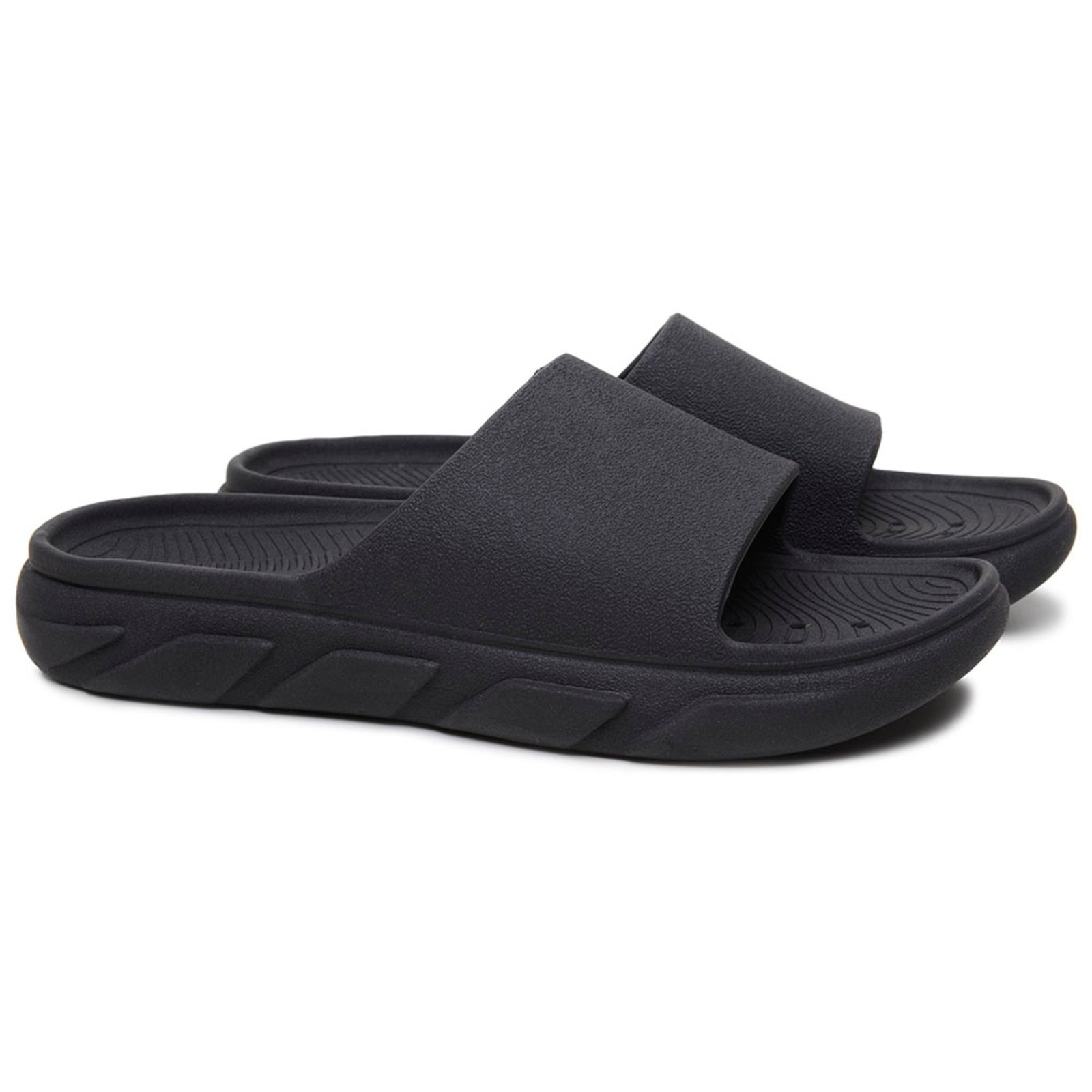 Imagem principal Chinelo Masculino Slide Anna Andrade Casual Nuvem Anatômico Leve Dia a Dia Moderno Anna Andrade preto