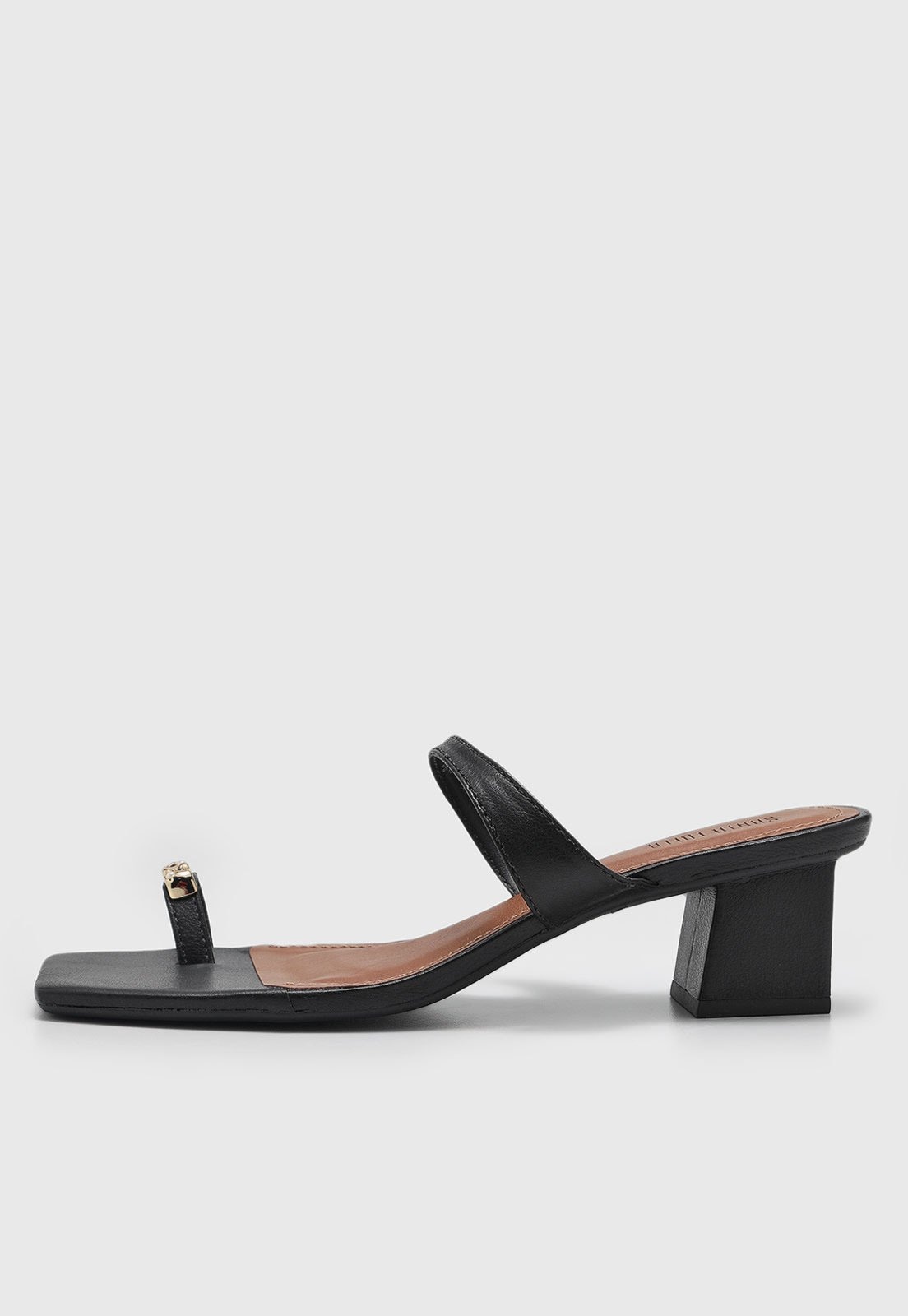 Imagem principal Sandália Feminina Santa Lolla Salto Baixo Bloco Preta Santa Lolla preto