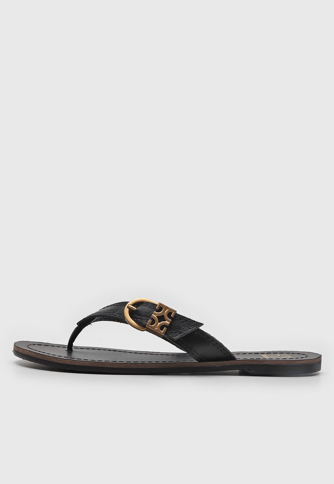 Imagem principal Rasteira Feminina Degalls Tiras Metálicas Preta Degalls preto