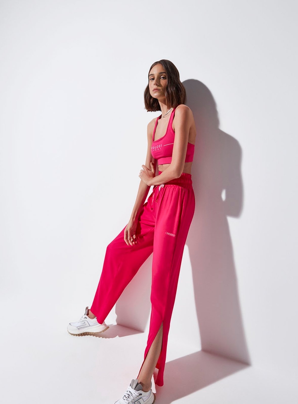 Imagem principal Calça Comfort Com Fenda Colcci Sport Colcci Sport rosa