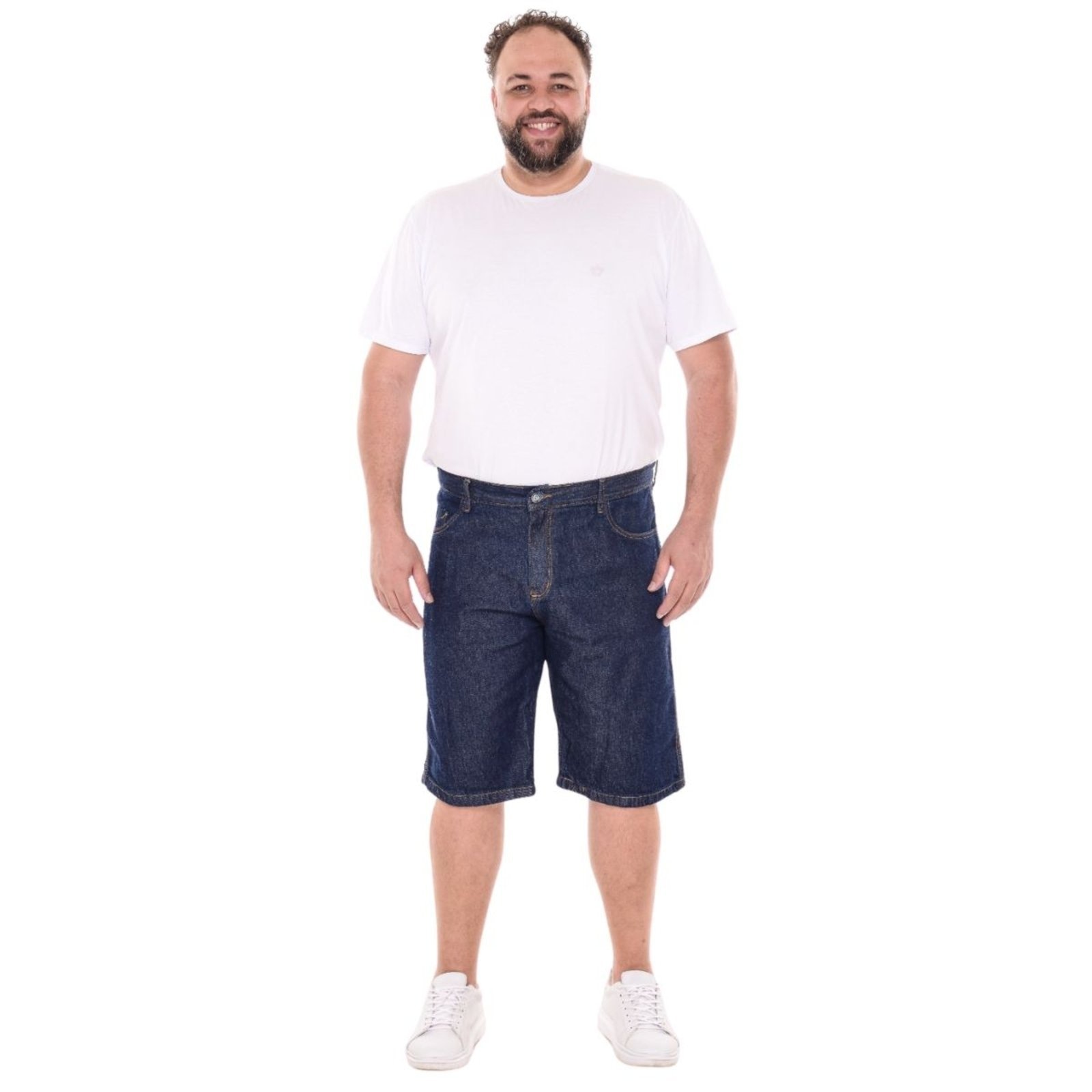 Imagem principal Bermuda Jeans Masculina Plus Size JEANS LIGHT azul