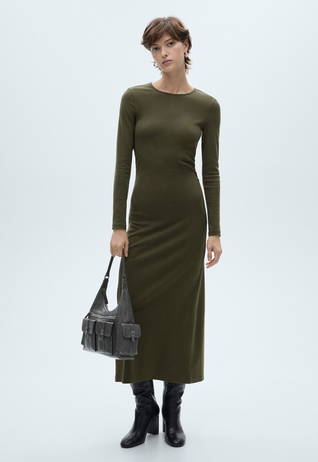 Imagem principal Vestido Mango Midi Basila Mango verde