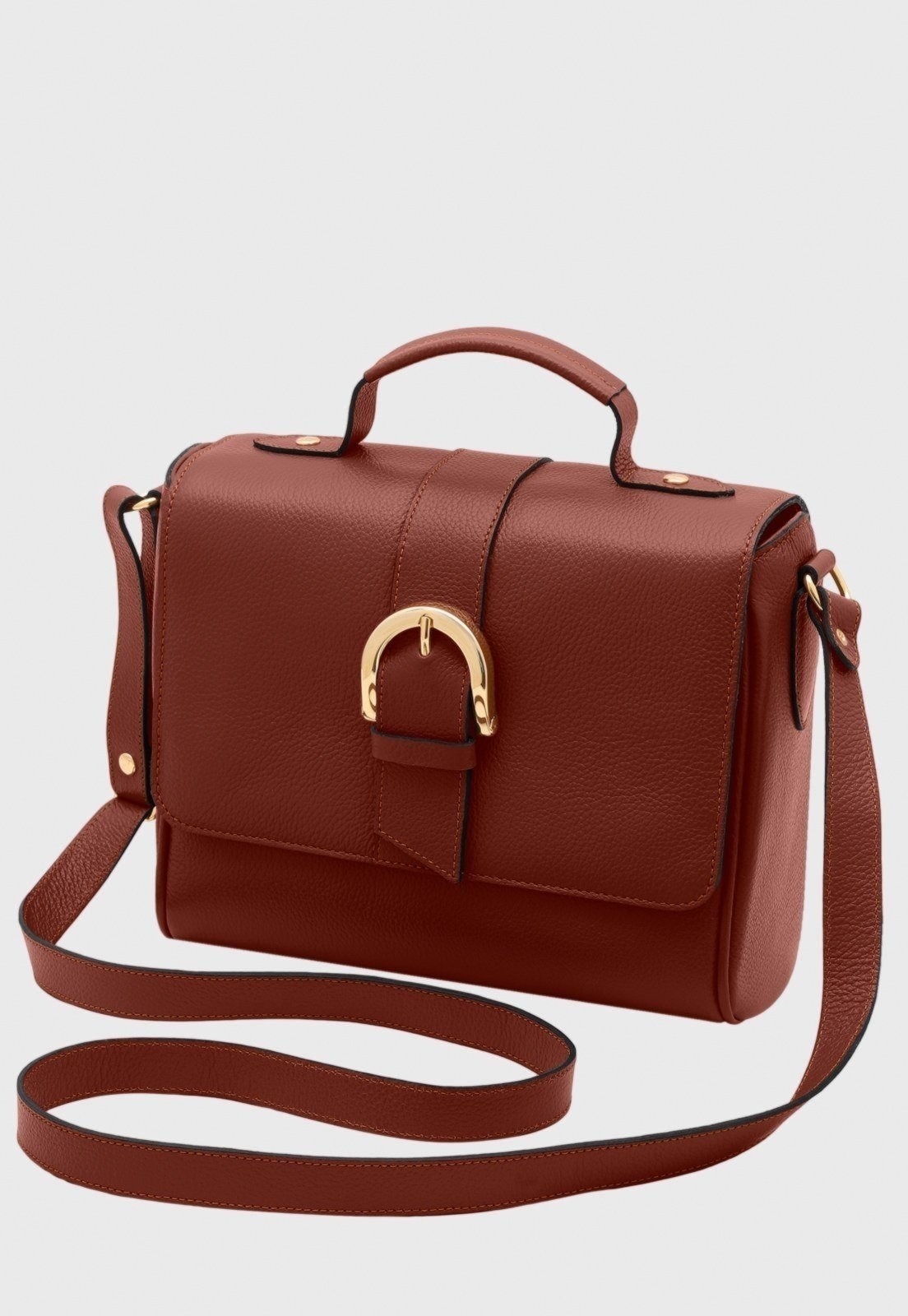 Imagem principal Bolsa Transversal Couro Mariart Sauípe Terracota Mariart bordô