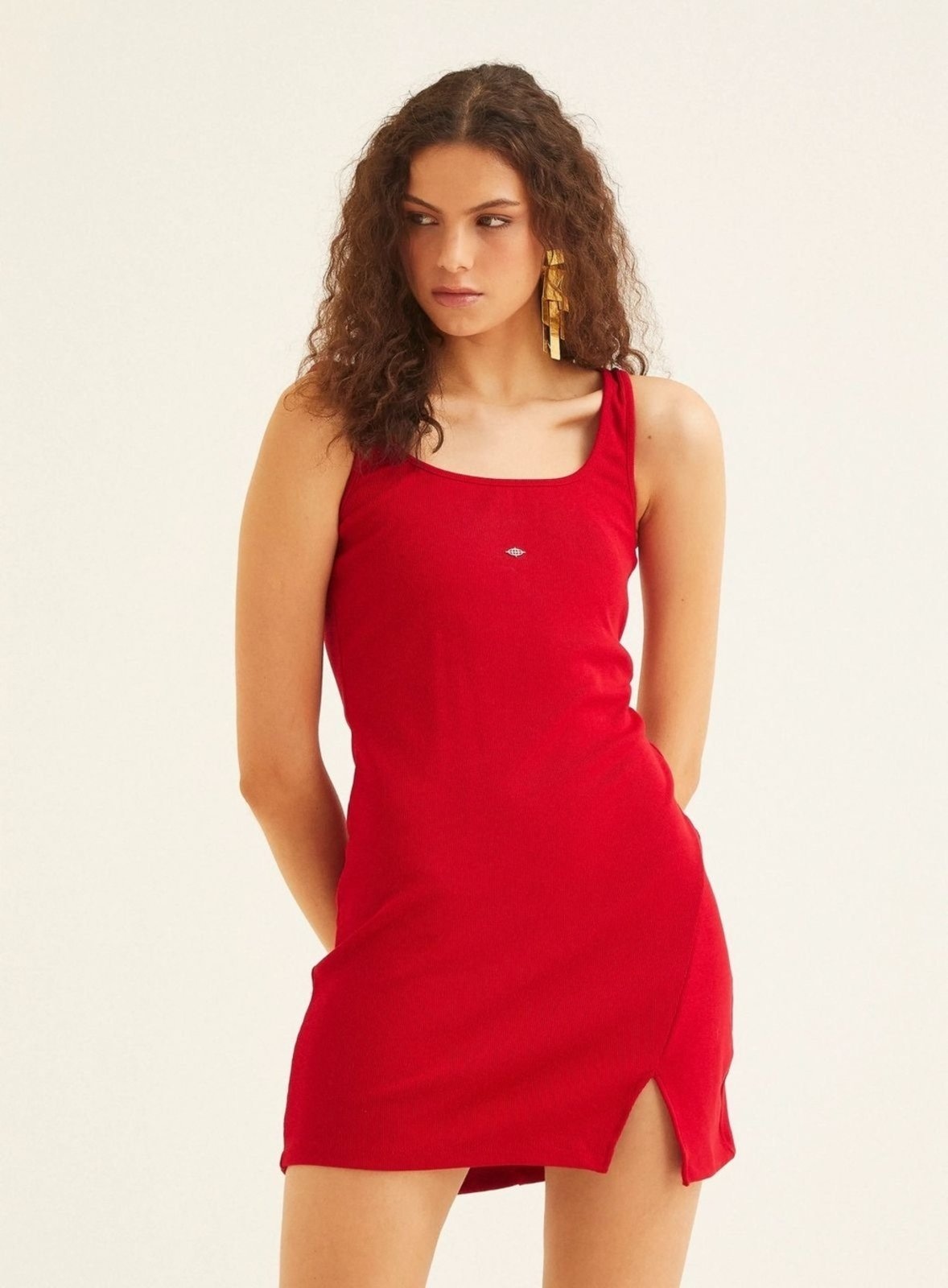 Imagem principal Vestido Canelado Triton Phily Triton vermelho