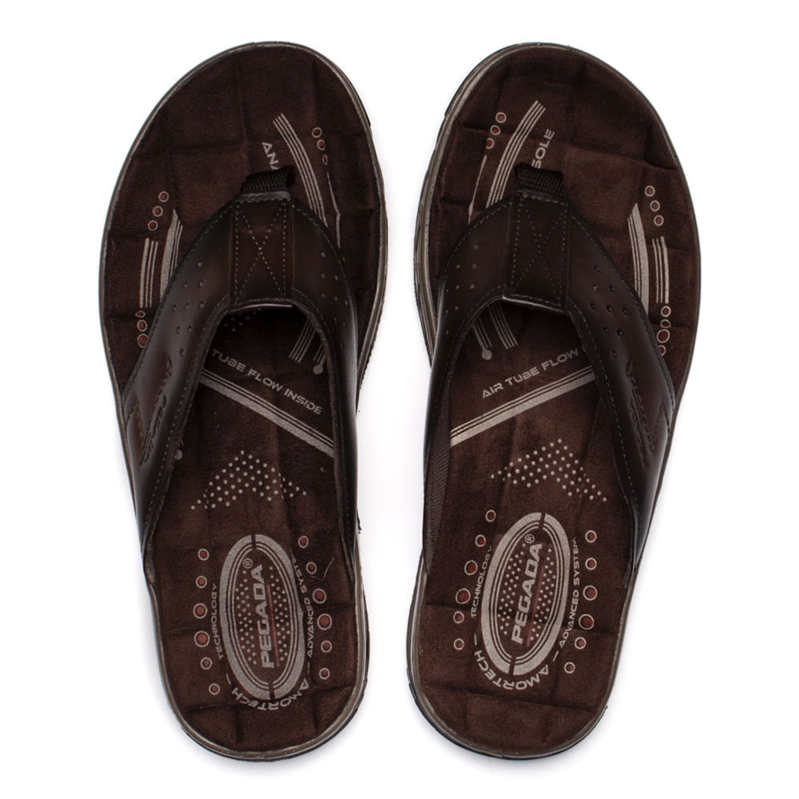 Imagem principal Infantil - Chinelo Masculino Pegada Anilina Couro Tiras PEGADA marrom